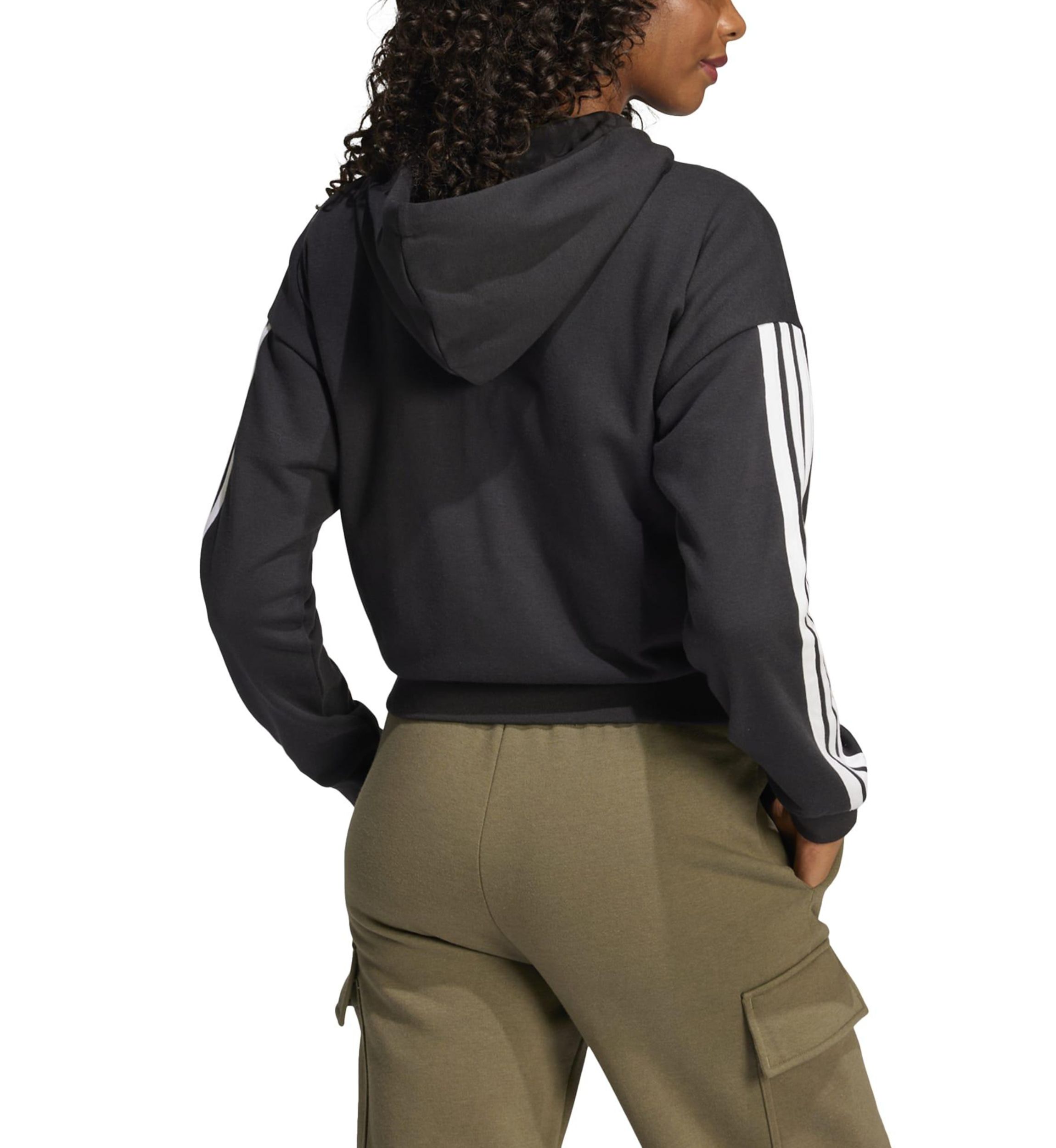 Essentials 3-Stripes French Terry Full Zip Hoodie