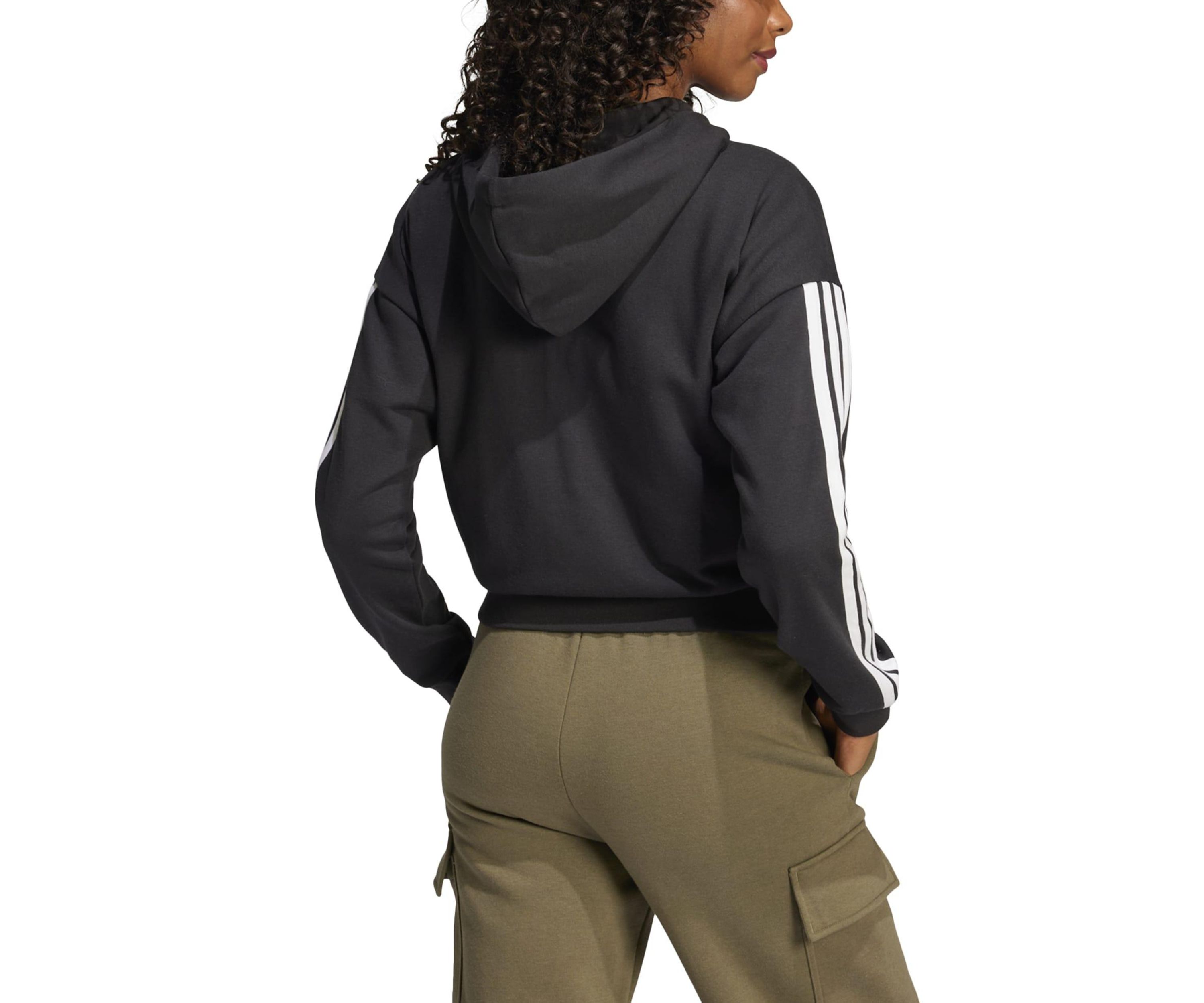Essentials 3-Stripes French Terry Full Zip Hoodie