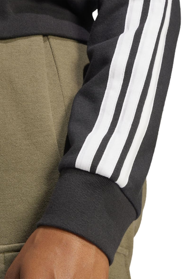 Essentials 3-Stripes French Terry Full Zip Hoodie
