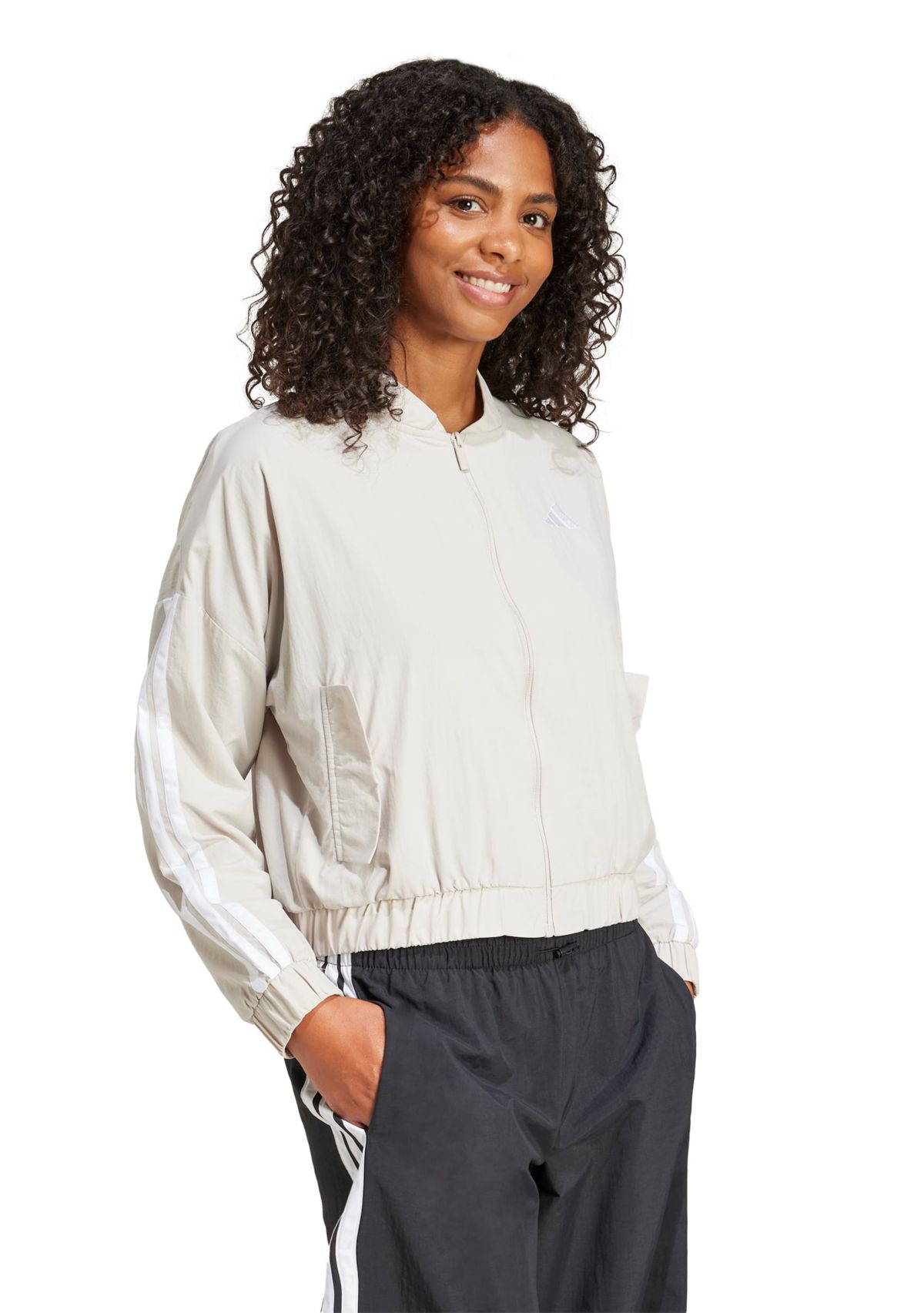 Essentials 3 Stripes Lifestyle Woven Bomber Jacket