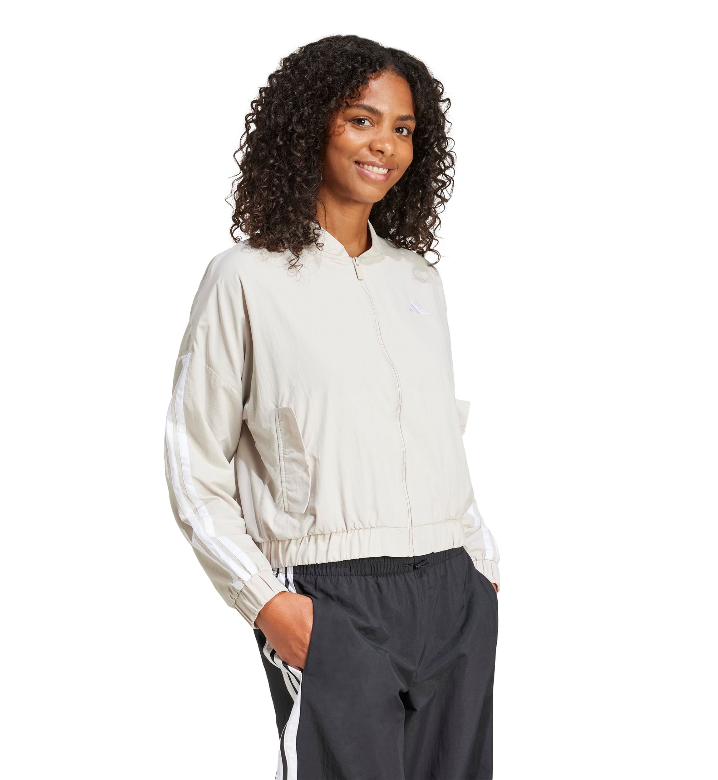 Essentials 3 Stripes Lifestyle Woven Bomber Jacket