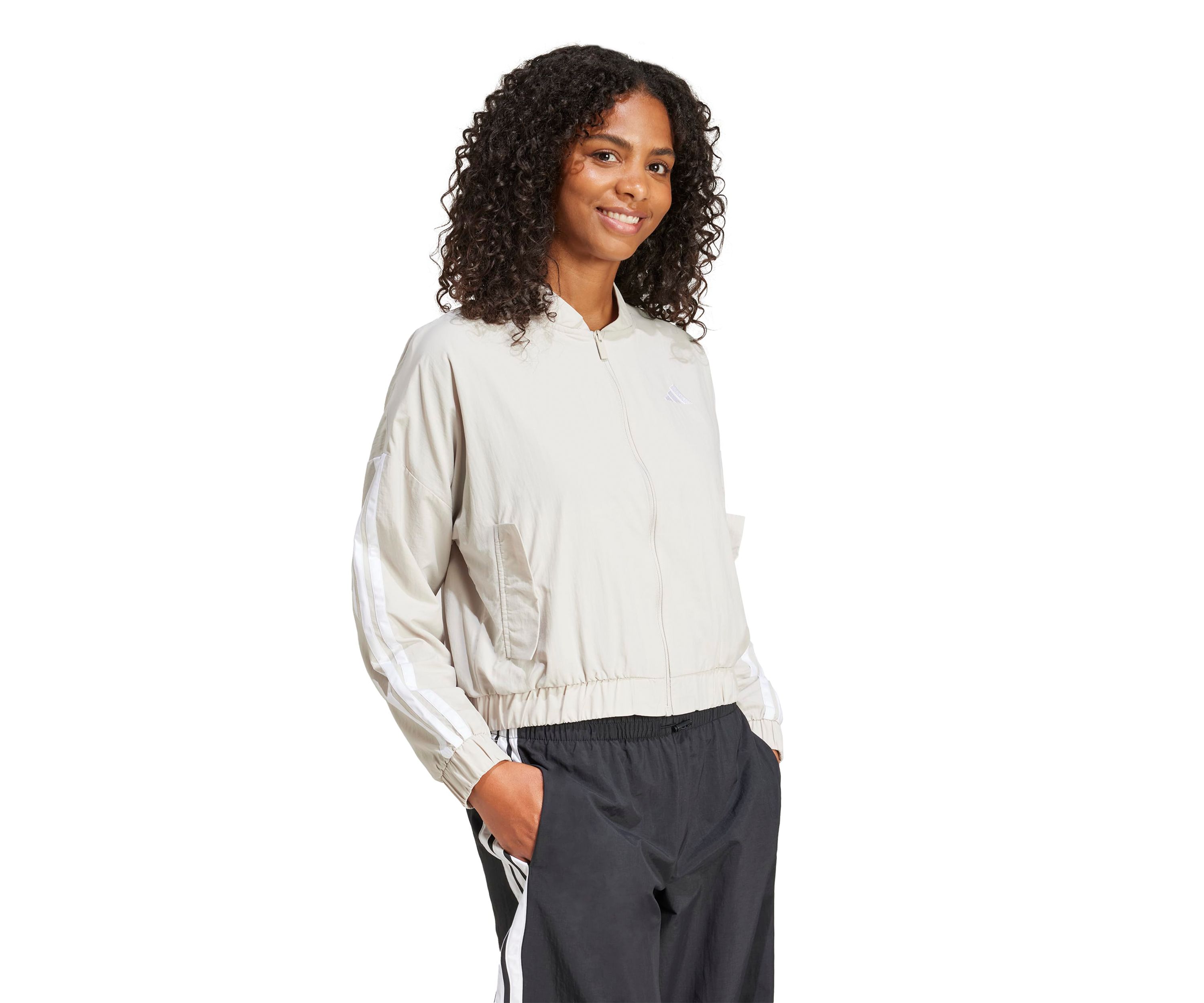 Essentials 3 Stripes Lifestyle Woven Bomber Jacket