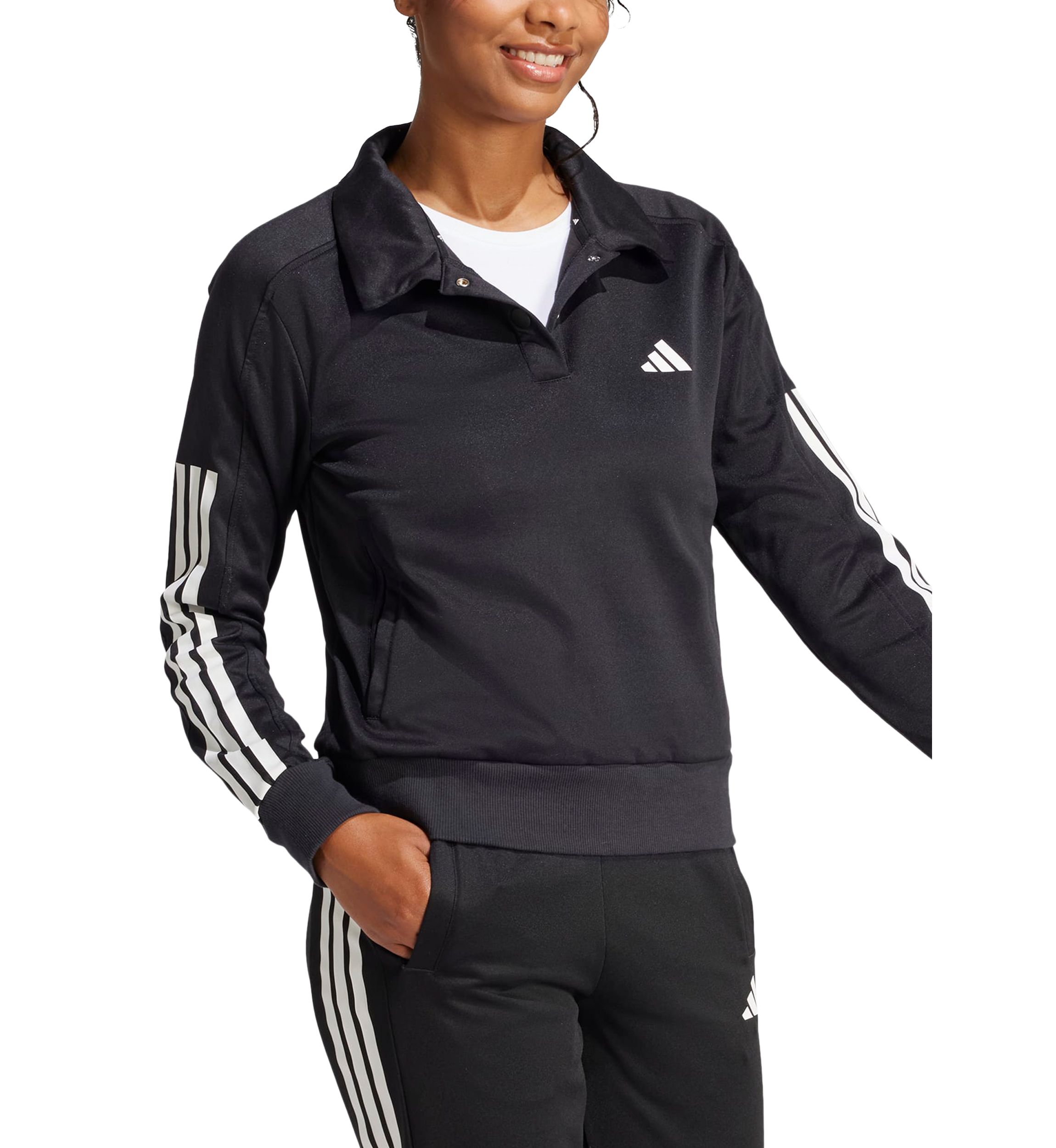 Iconic 3-Stripes Snap Track Top