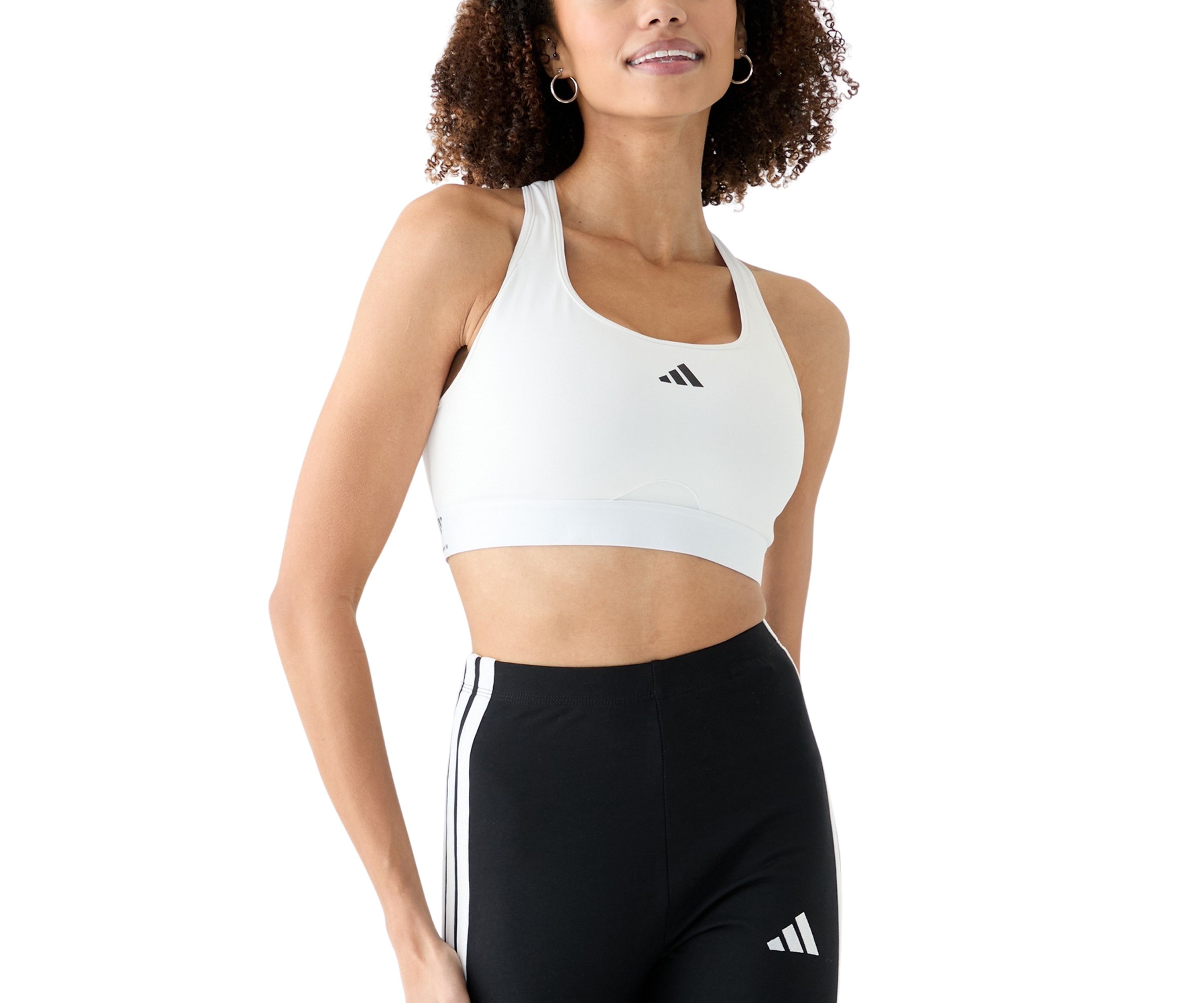 Womens Powerreact Medium Support Bra with Mesh Detail