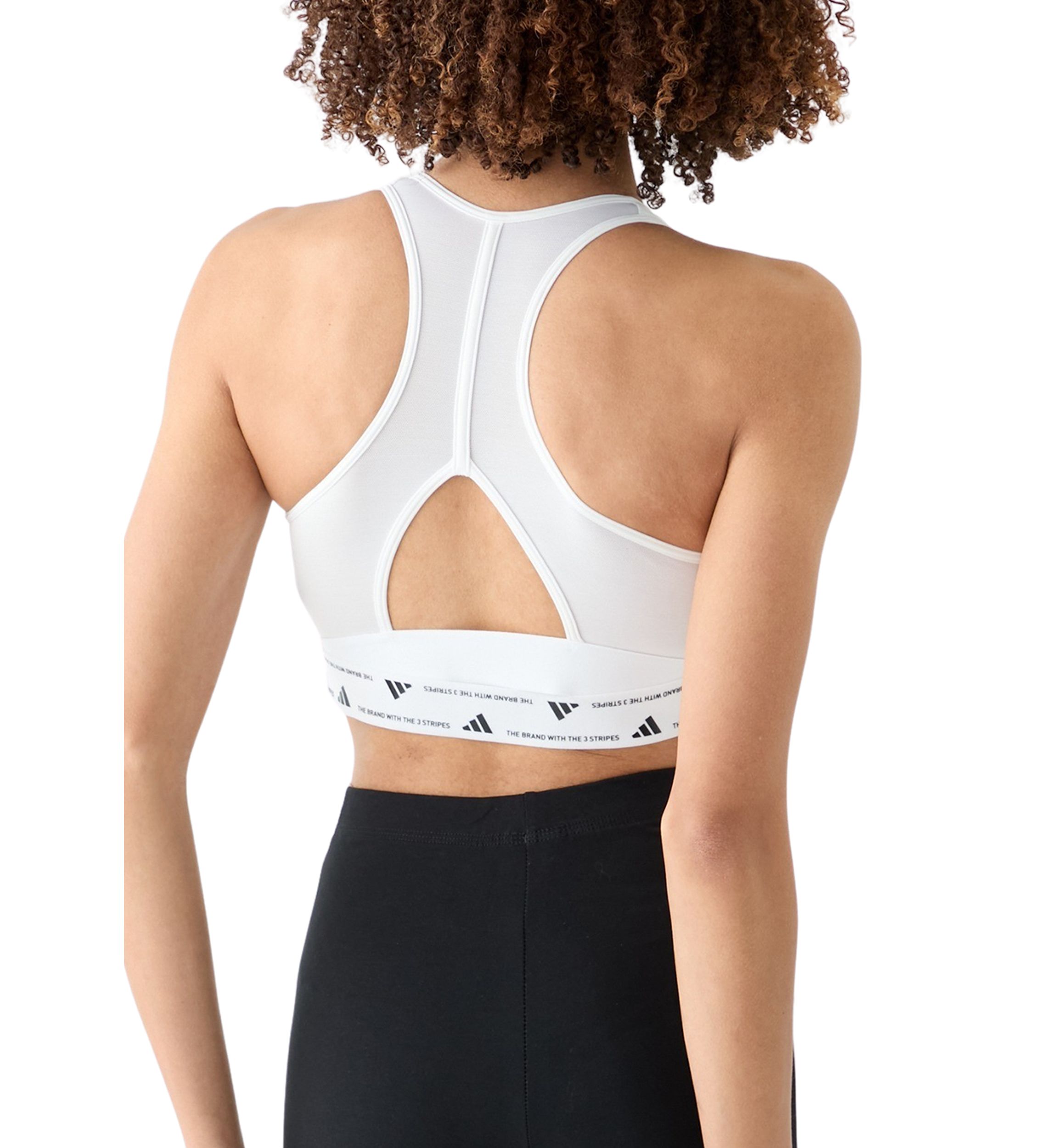 Womens Powerreact Medium Support Bra with Mesh Detail