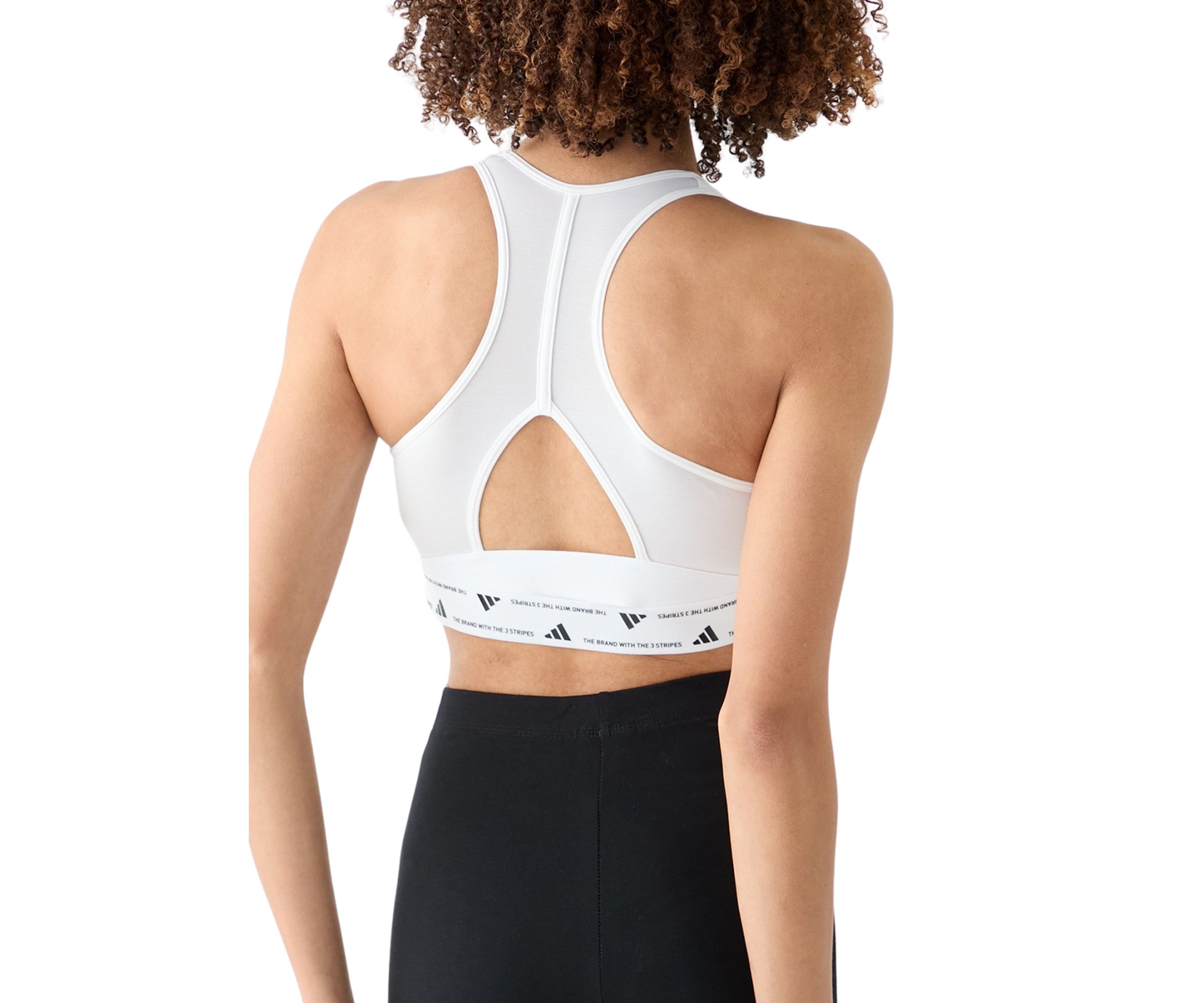 Womens Powerreact Medium Support Bra with Mesh Detail