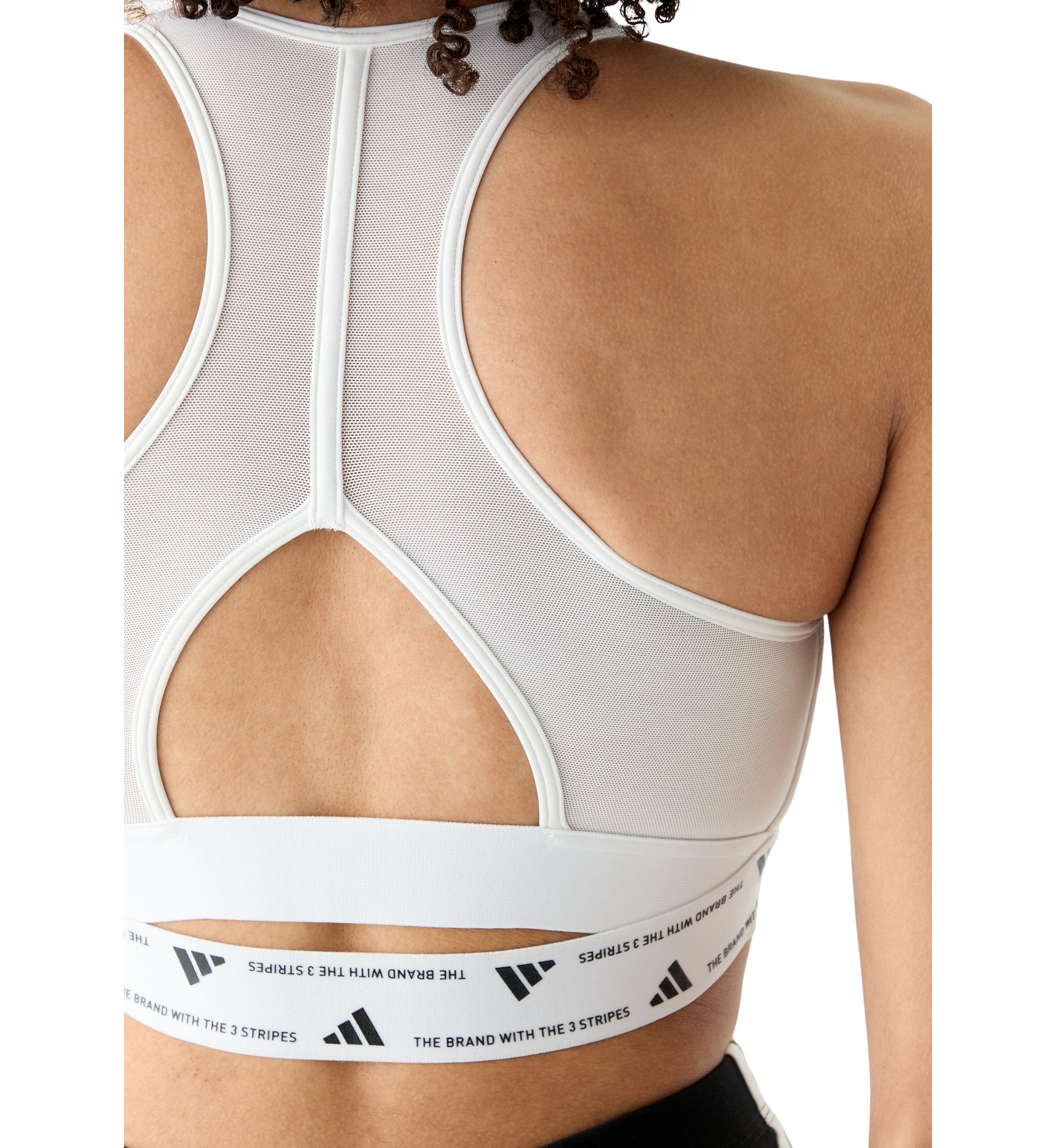 Womens Powerreact Medium Support Bra with Mesh Detail