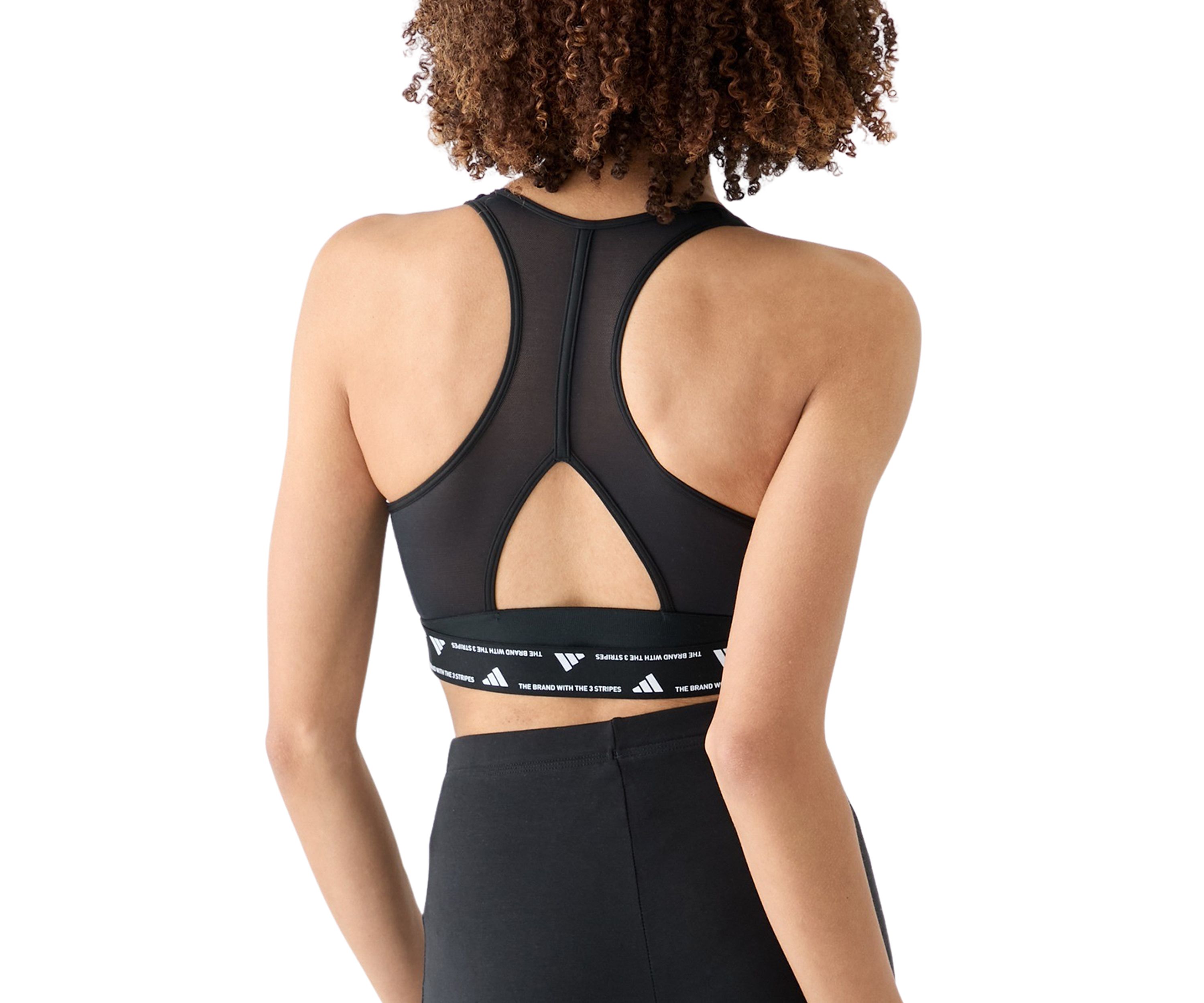 Womens Powerreact Medium Support Bra with Mesh Detail