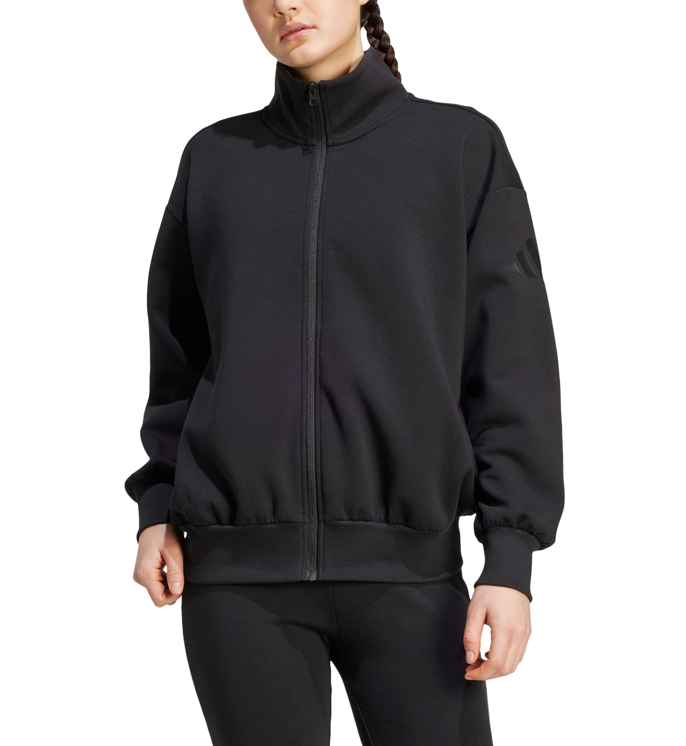 ALL SZN Soft Lux Loose Full-Zip Top