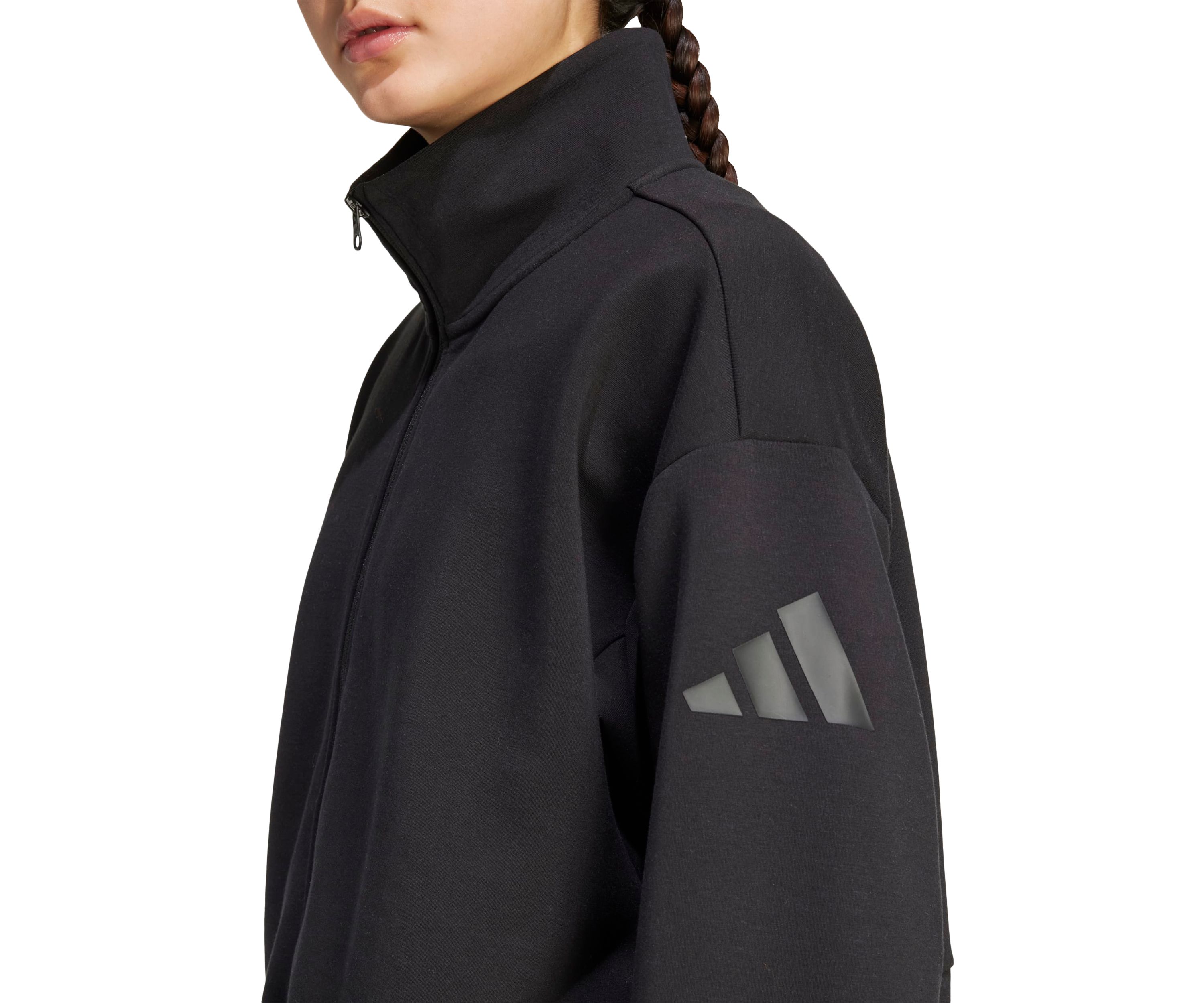 ALL SZN Soft Lux Loose Full-Zip Top