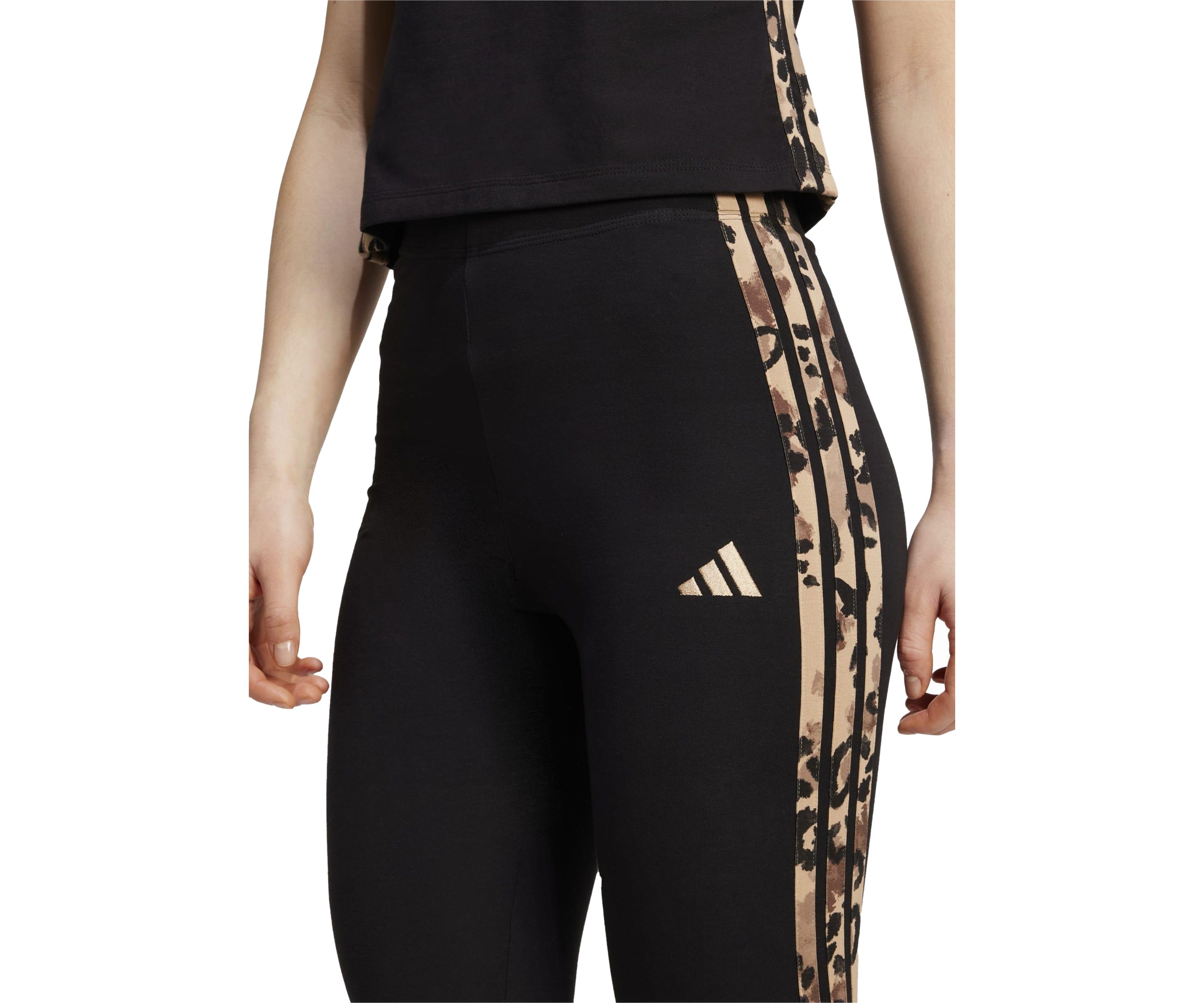 Animal Print 3-Stripes High Rise Leggings
