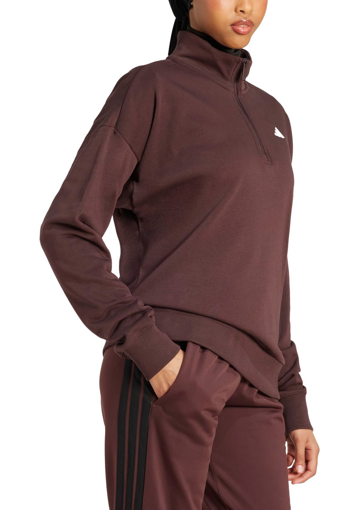 Essentials Small Logo Quarter-Zip Sweatshirt