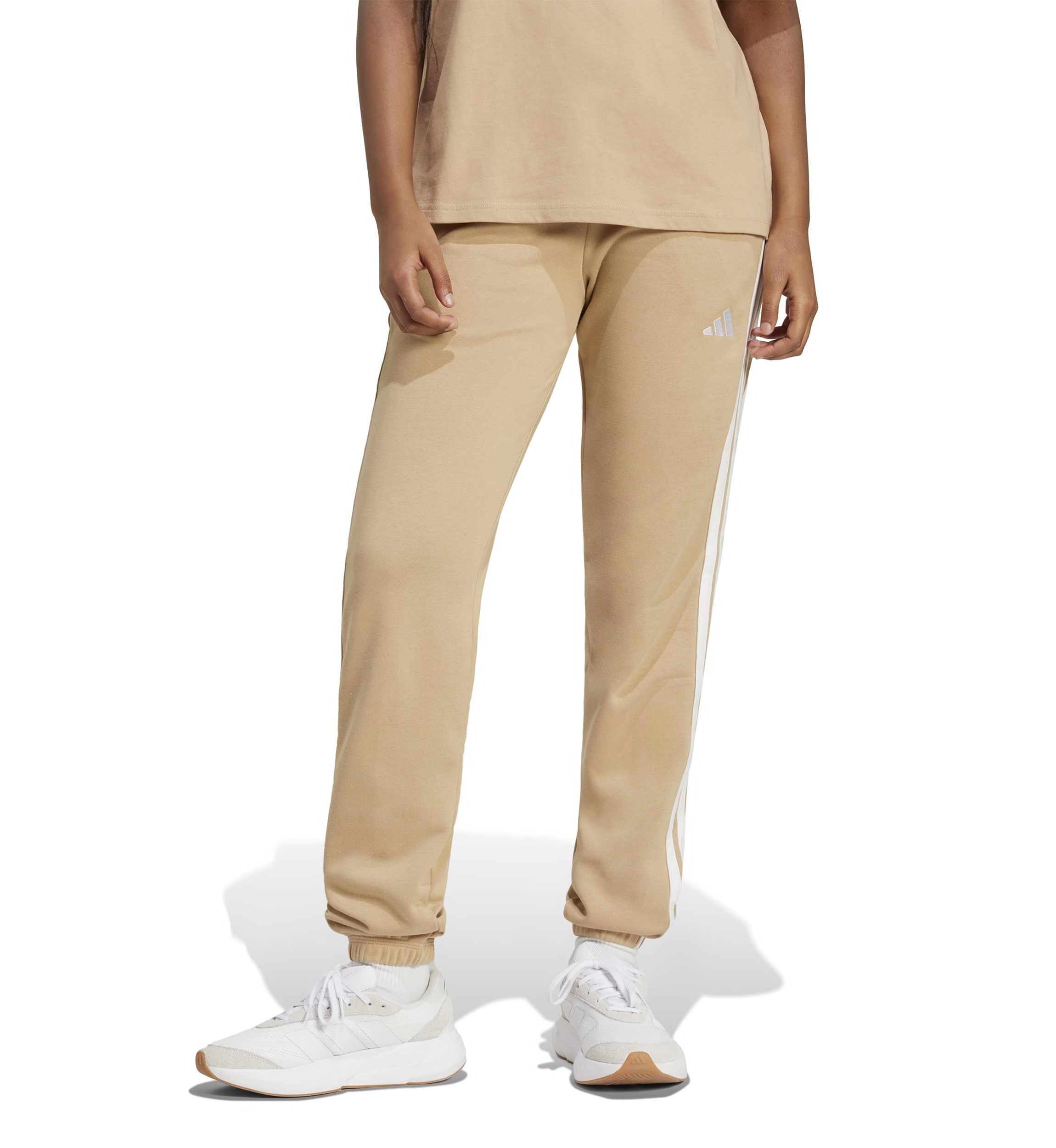 Essentials 3-Stripes French Terry Cuffed Jogger Pants