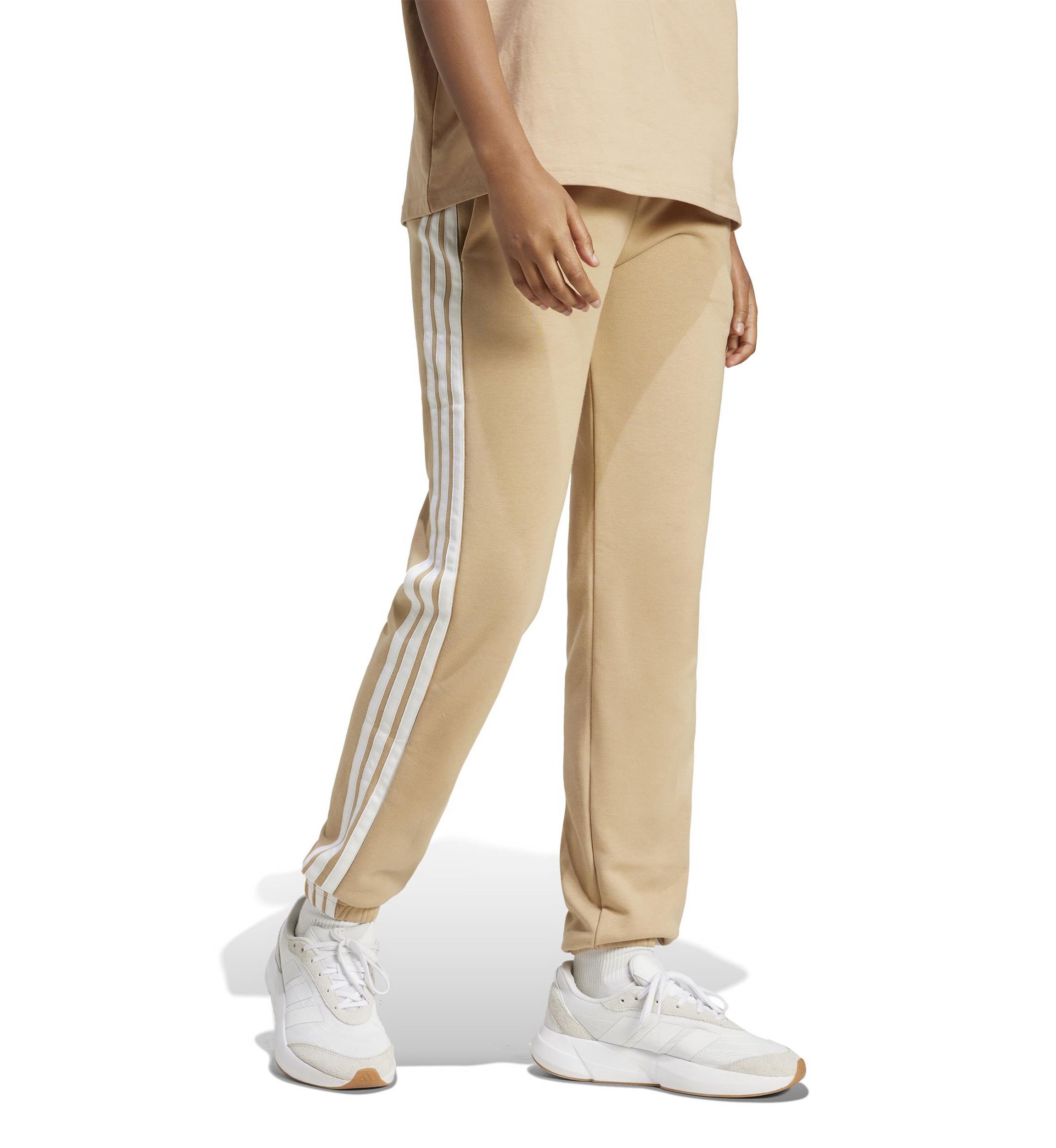 Essentials 3-Stripes French Terry Cuffed Jogger Pants