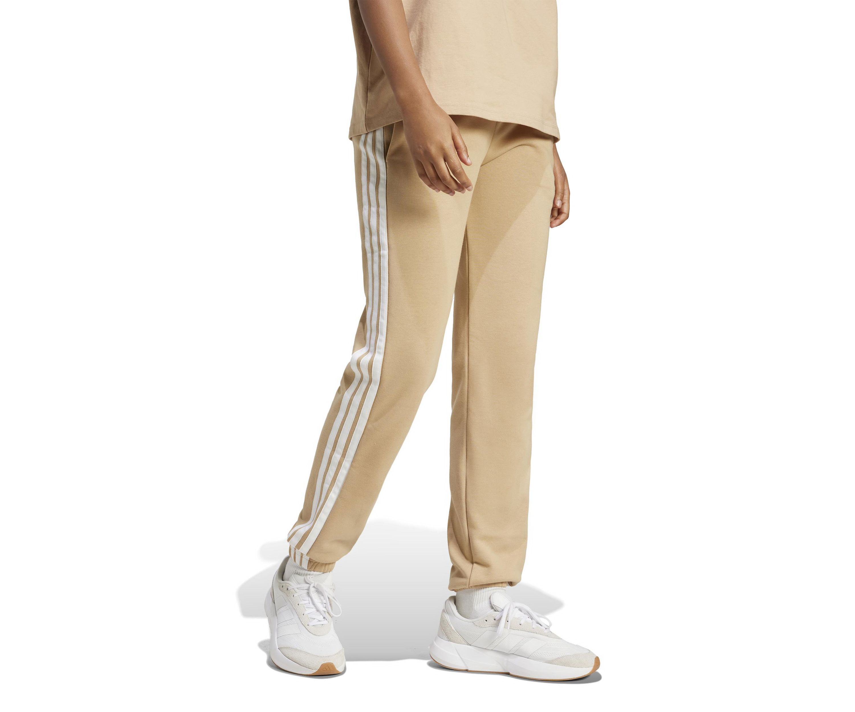 Essentials 3-Stripes French Terry Cuffed Jogger Pants