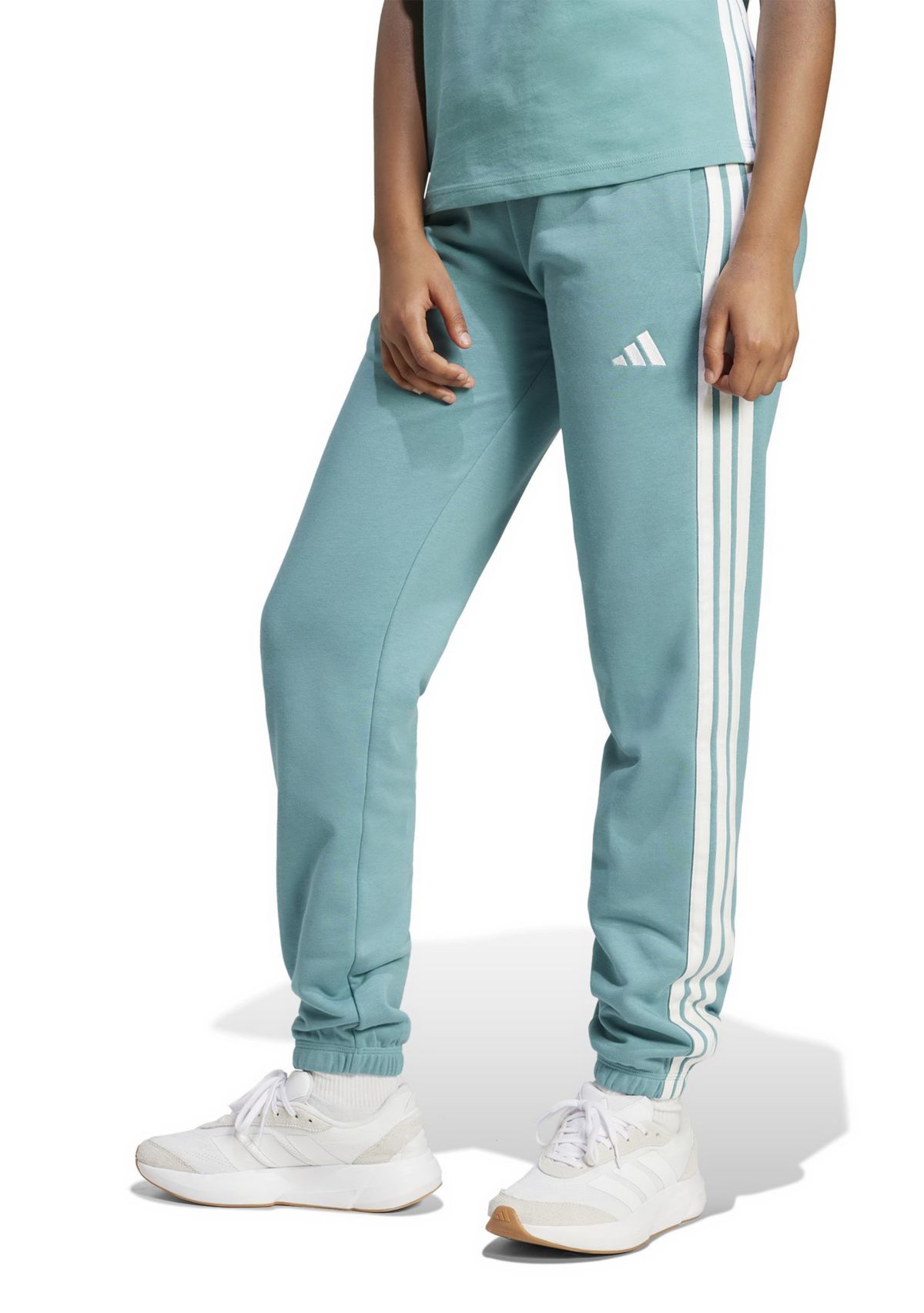 Essentials 3-Stripes French Terry Cuffed Jogger Pants