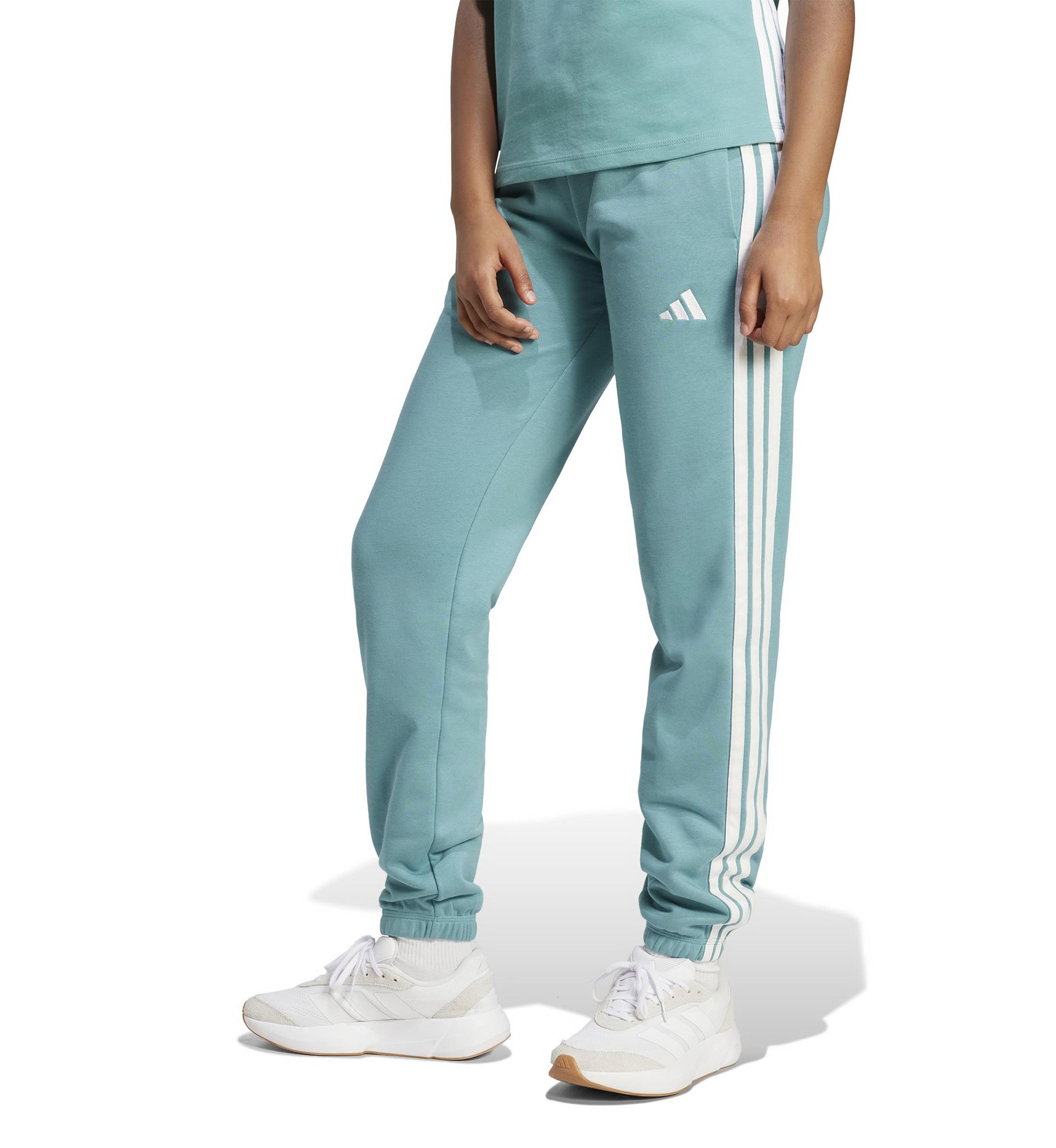 Essentials 3-Stripes French Terry Cuffed Jogger Pants