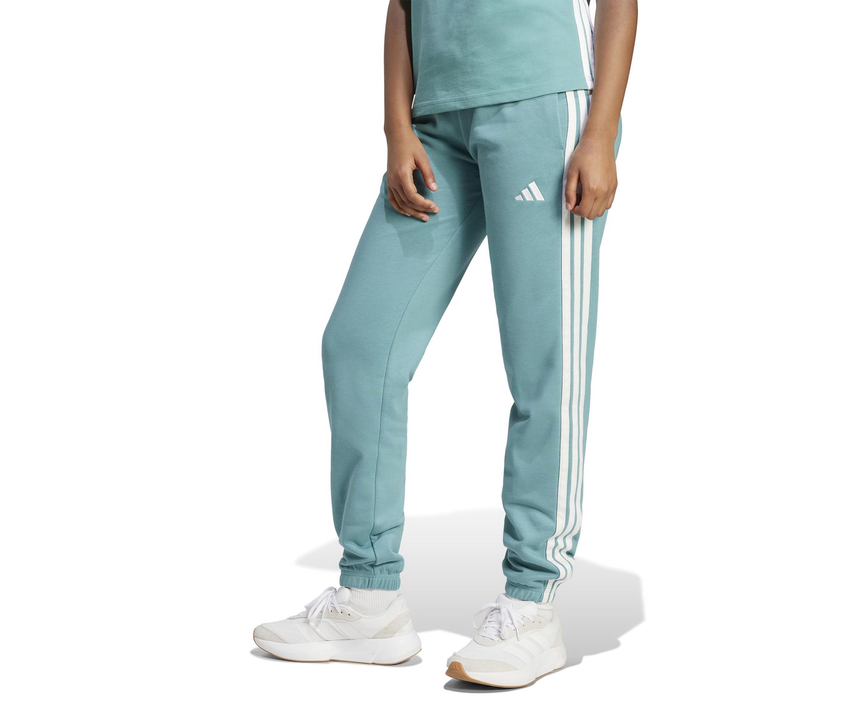 Essentials 3-Stripes French Terry Cuffed Jogger Pants