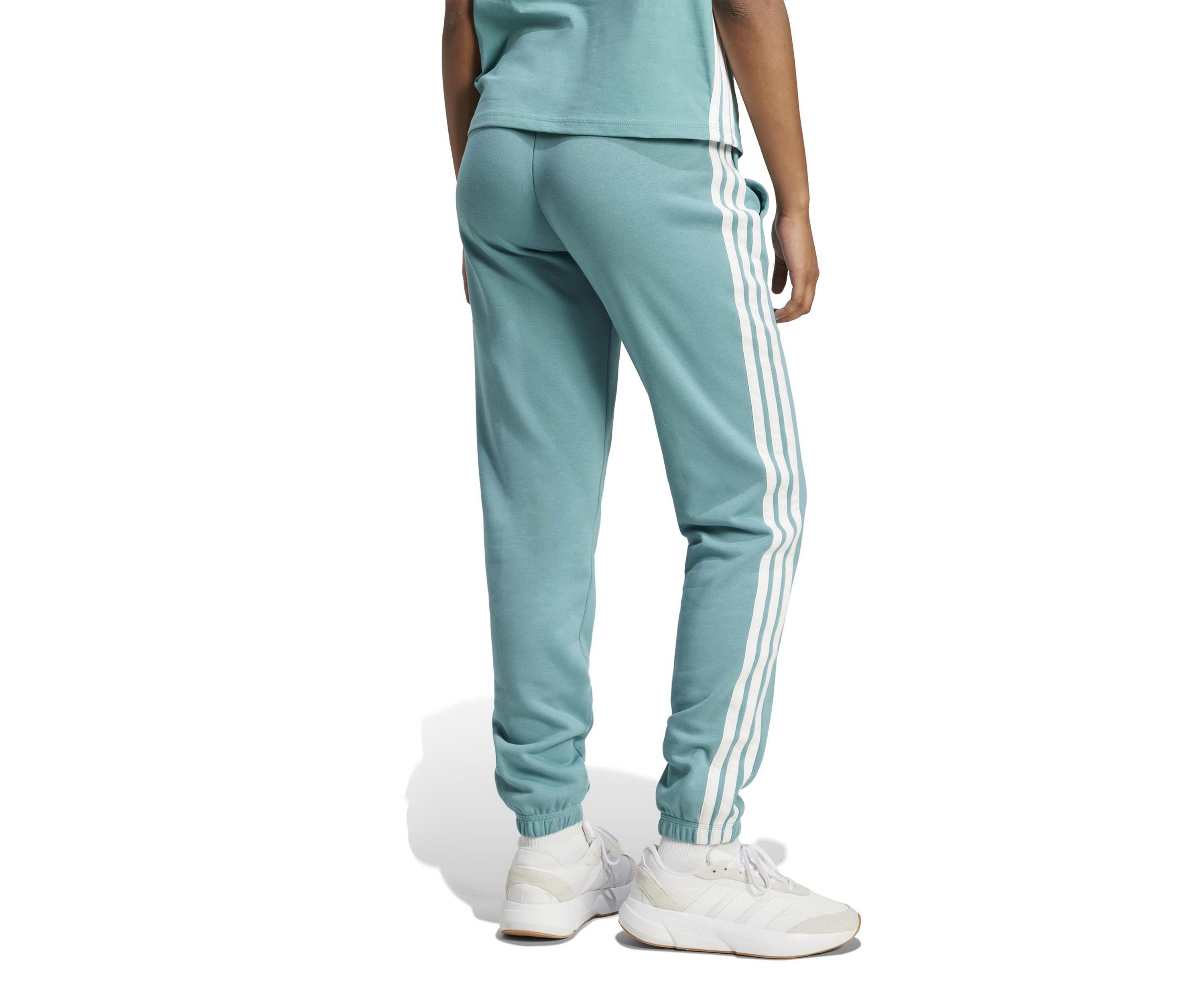 Essentials 3-Stripes French Terry Cuffed Jogger Pants