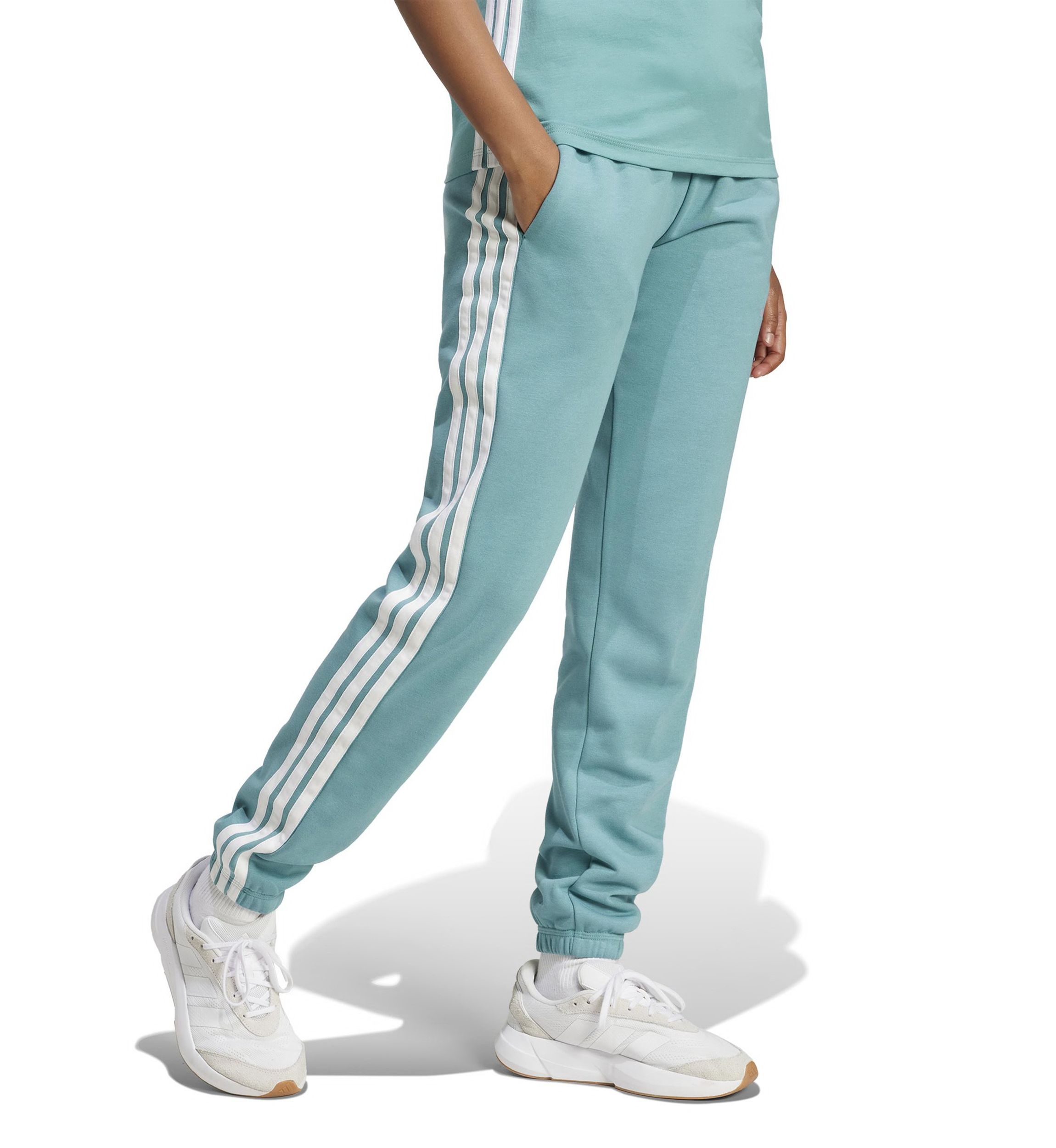Essentials 3-Stripes French Terry Cuffed Jogger Pants