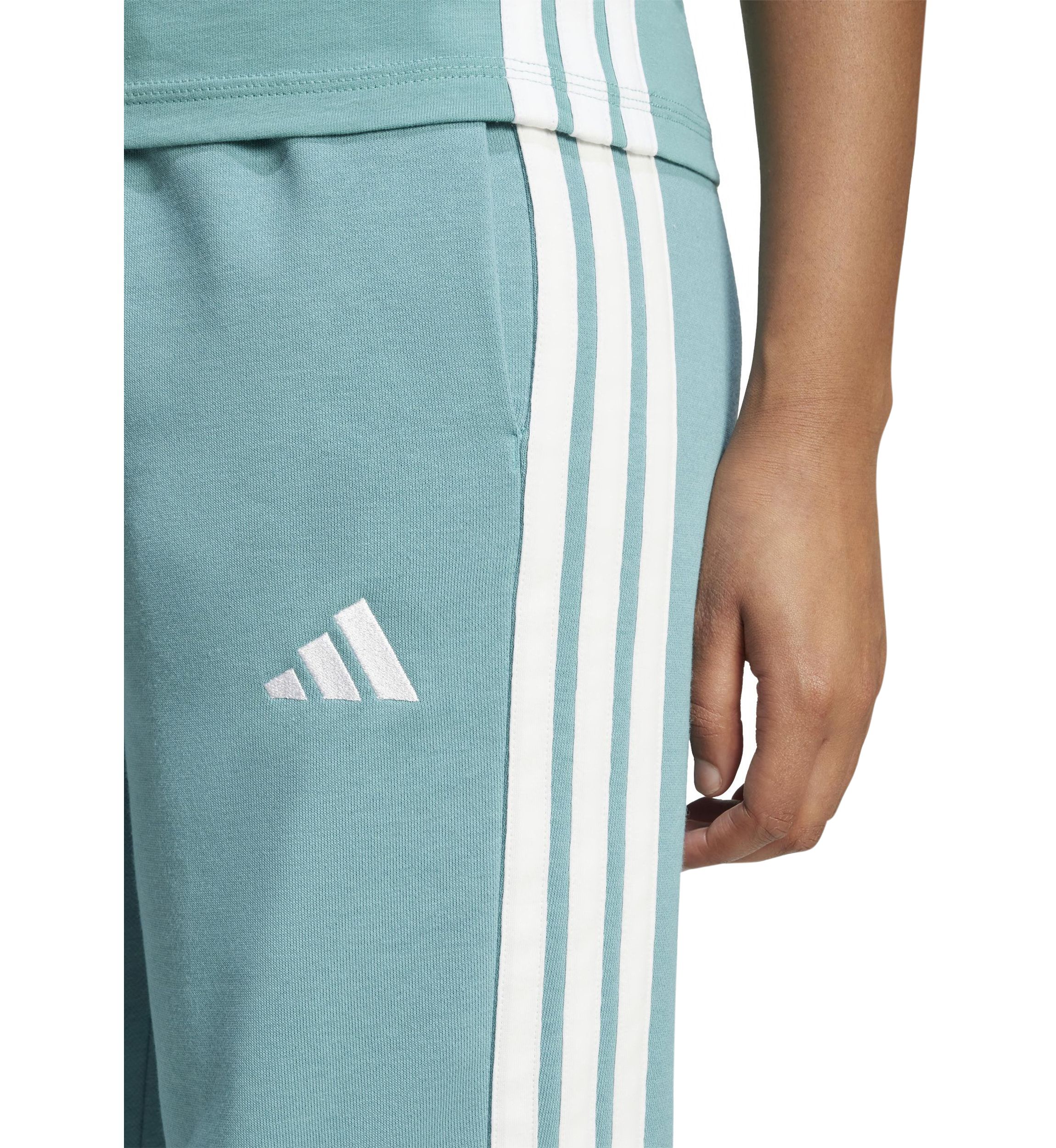 Essentials 3-Stripes French Terry Cuffed Jogger Pants