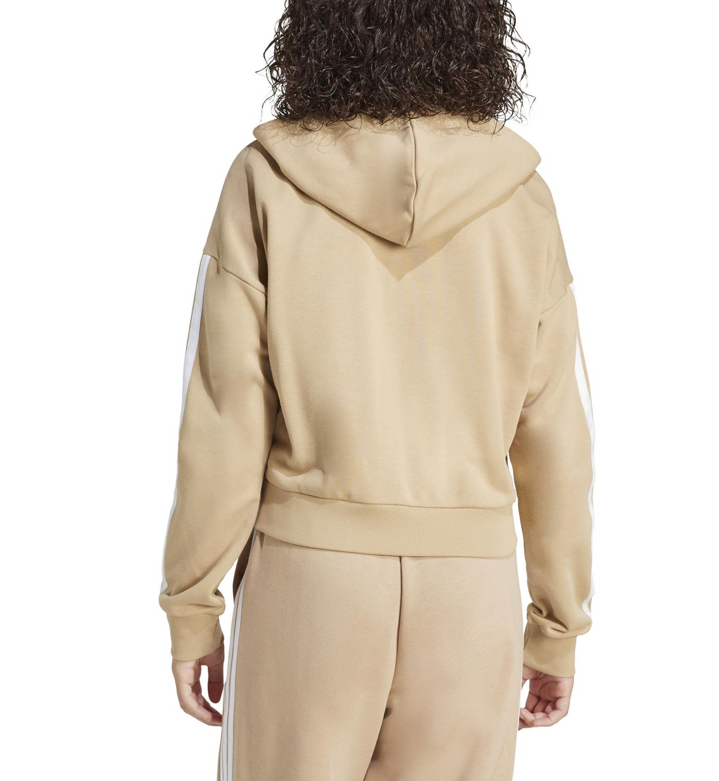 Essentials 3 Stripes French Terry Full Zip Hoodie