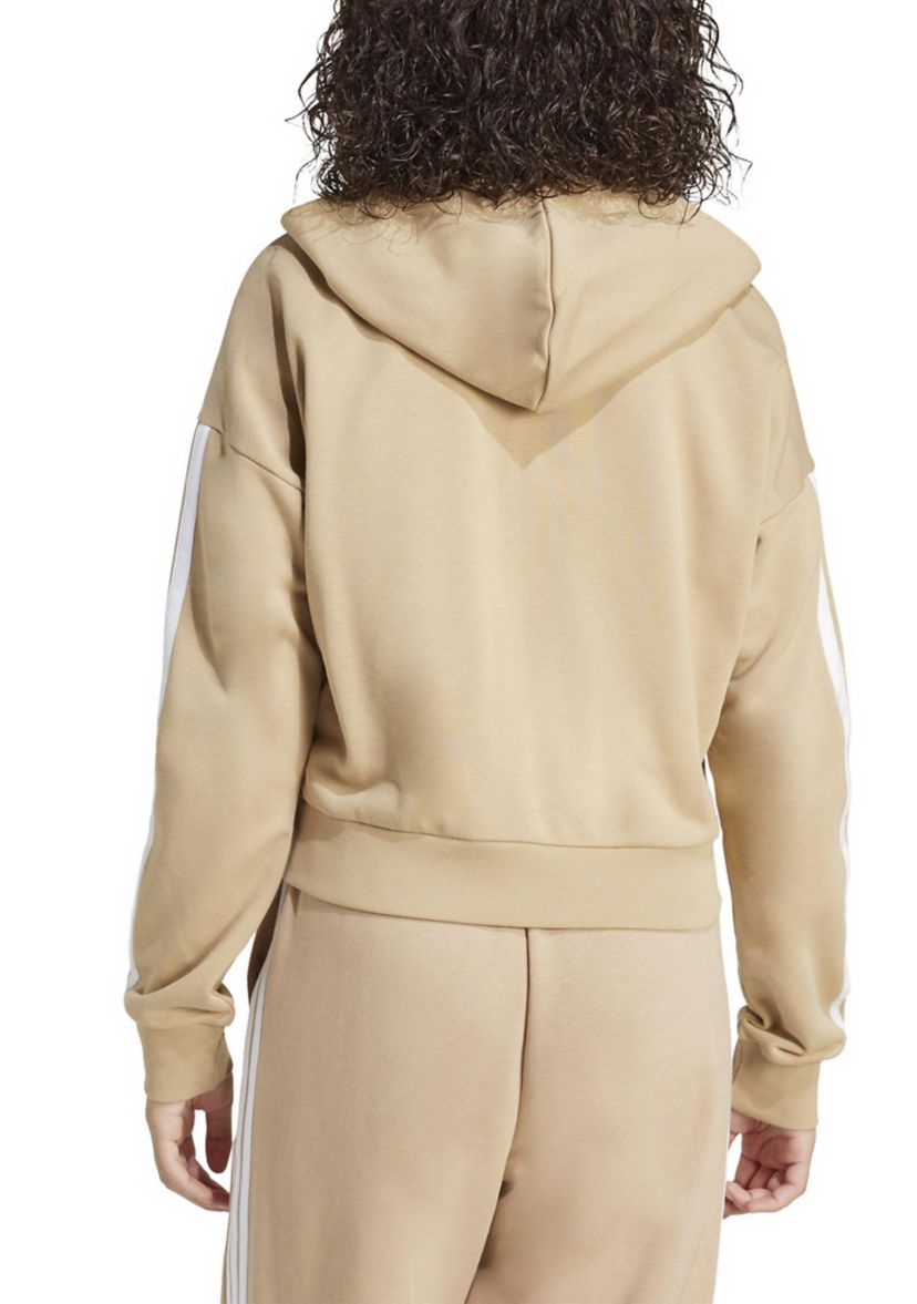 Essentials 3 Stripes French Terry Full Zip Hoodie