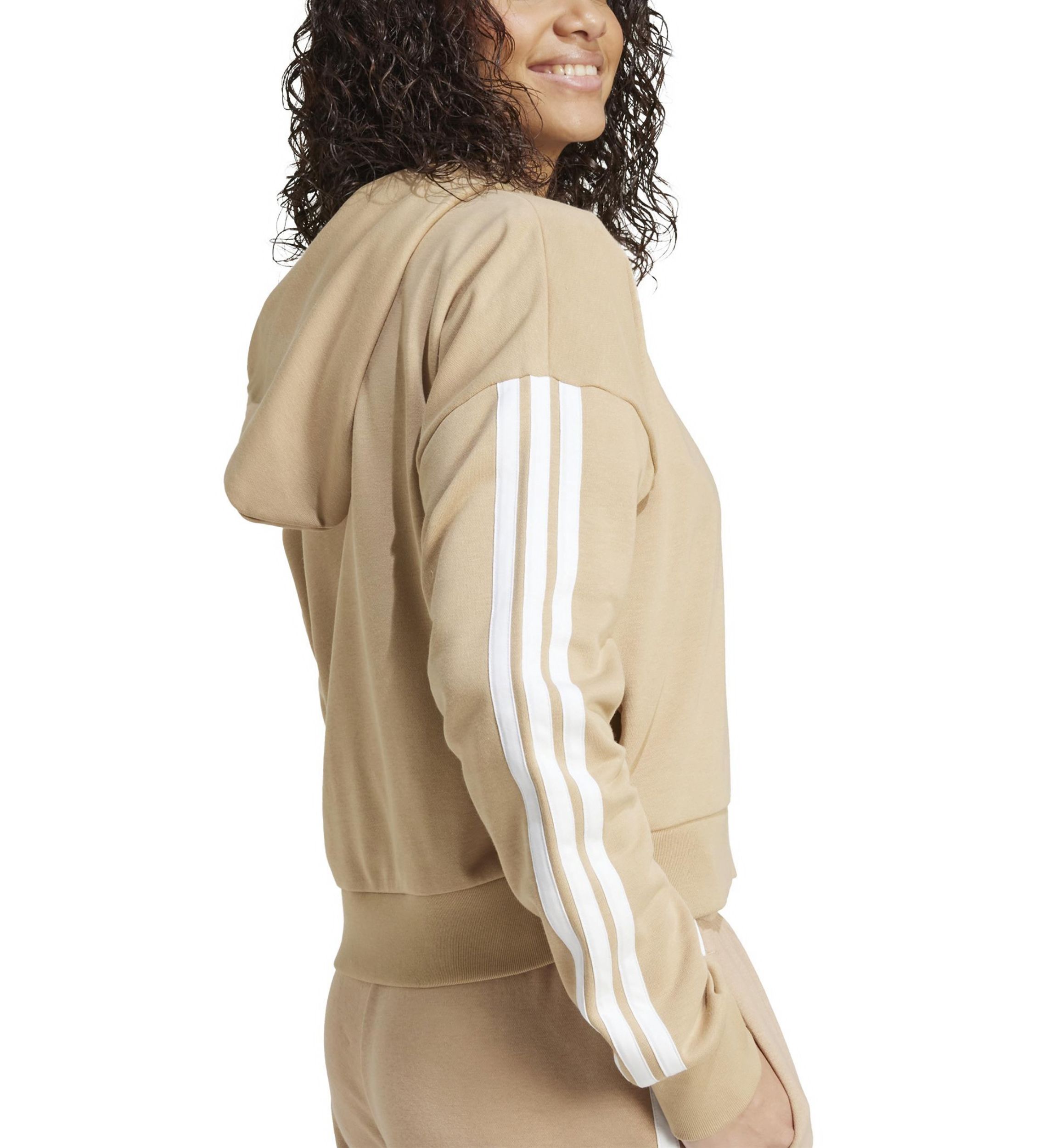 Essentials 3 Stripes French Terry Full Zip Hoodie