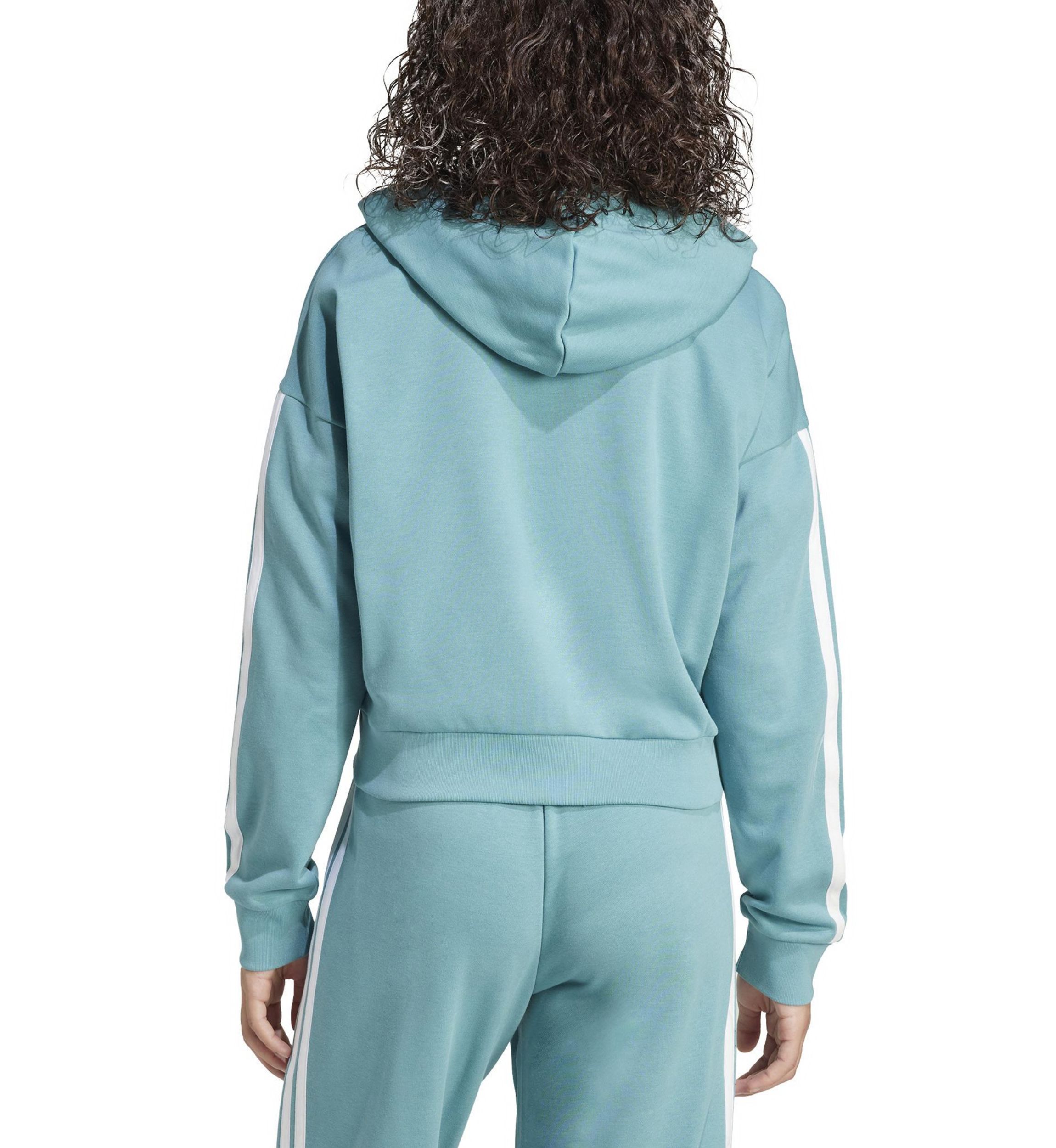 Essentials 3 Stripes French Terry Full Zip Hoodie