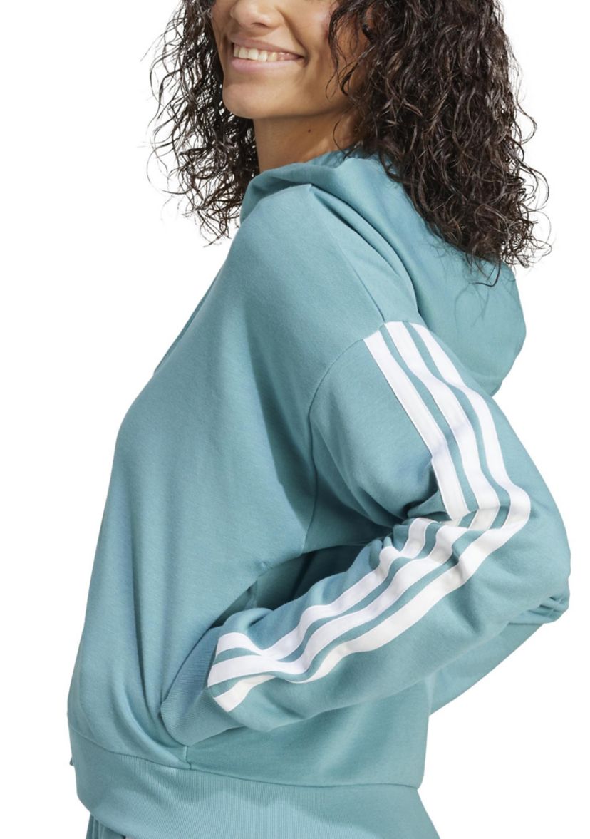 Essentials 3 Stripes French Terry Full Zip Hoodie