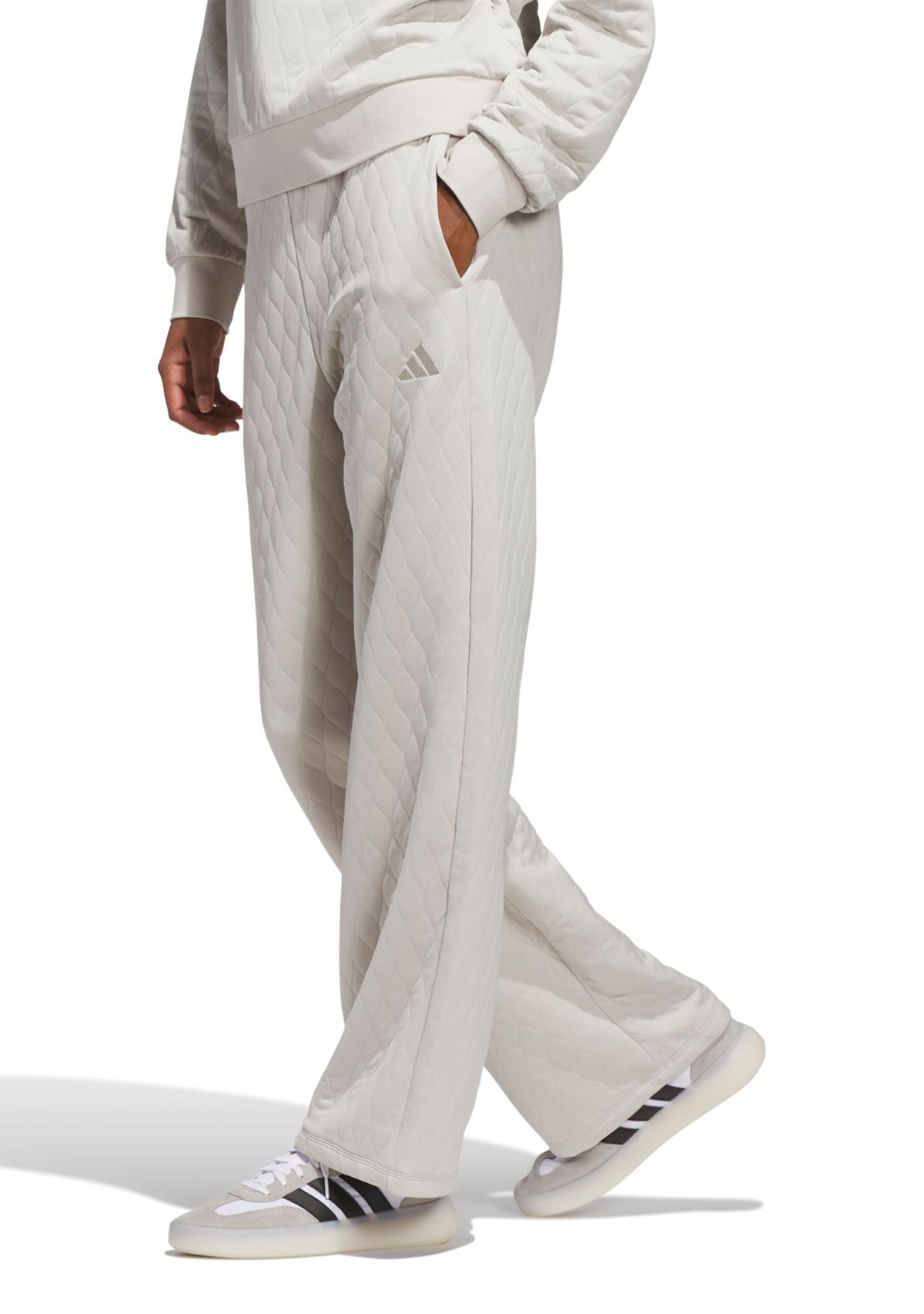 Quilted Wide Leg Pants