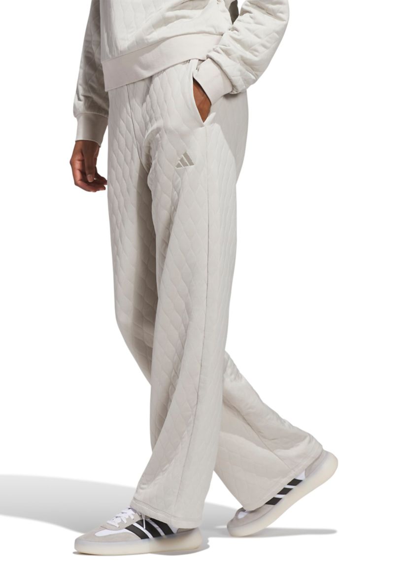 Quilted Wide Leg Pants