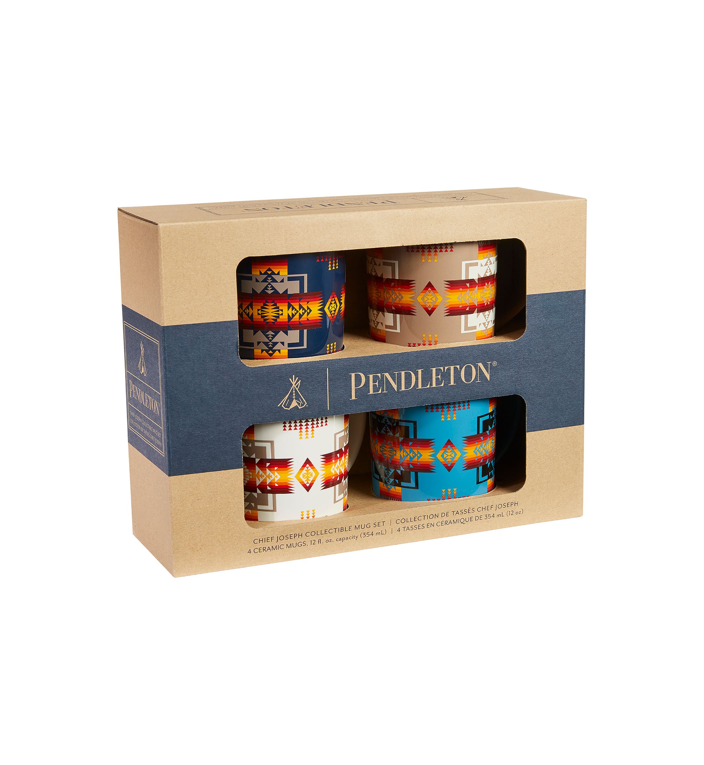 Chief Joseph Mugs - Set of 4