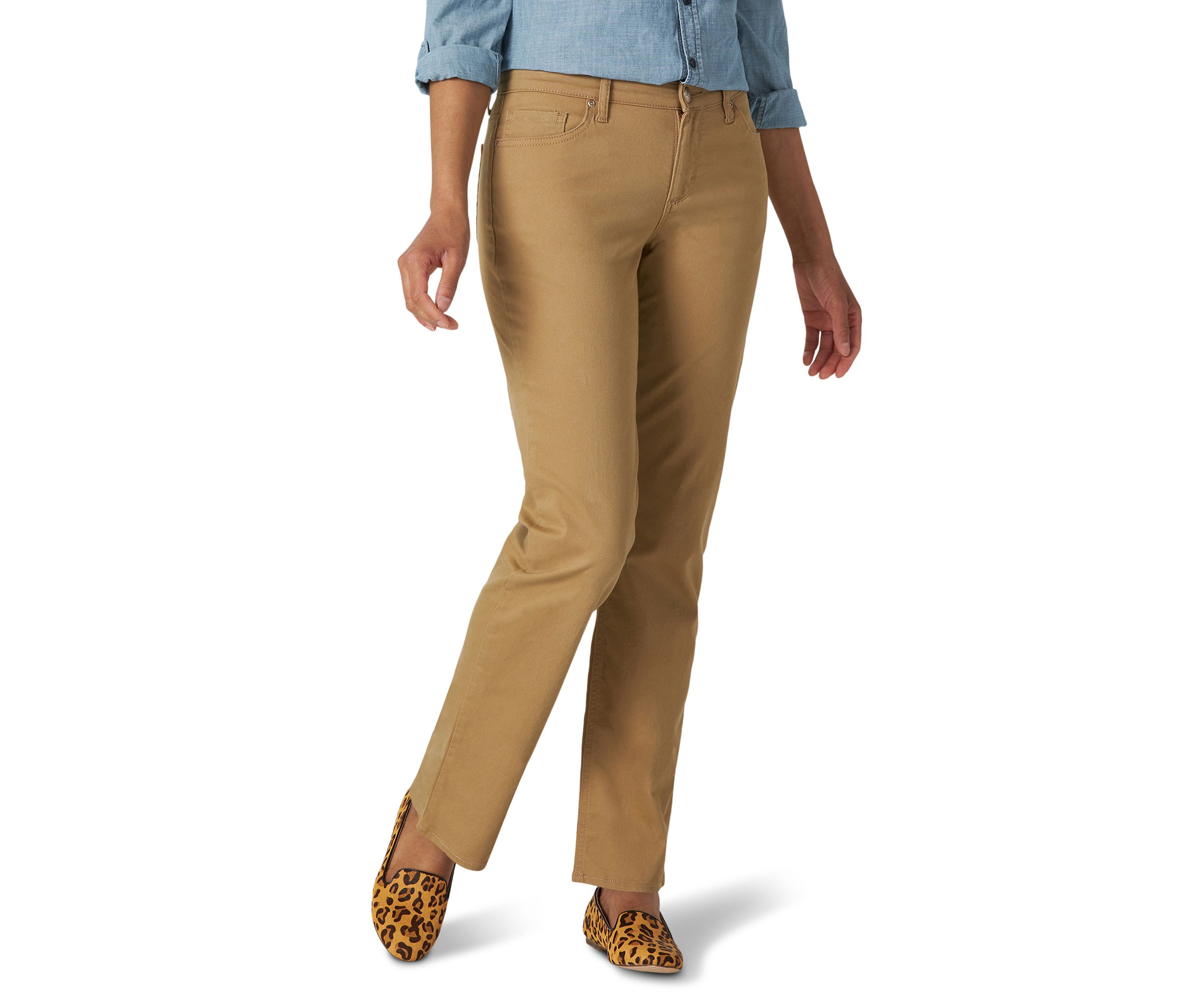 Womens Relaxed Fit Straight Leg Jeans