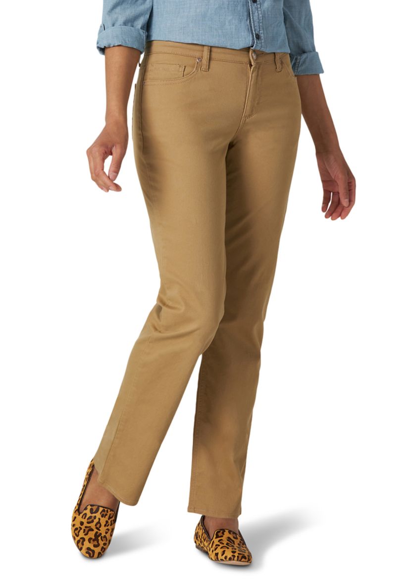 Womens Relaxed Fit Straight Leg Jeans