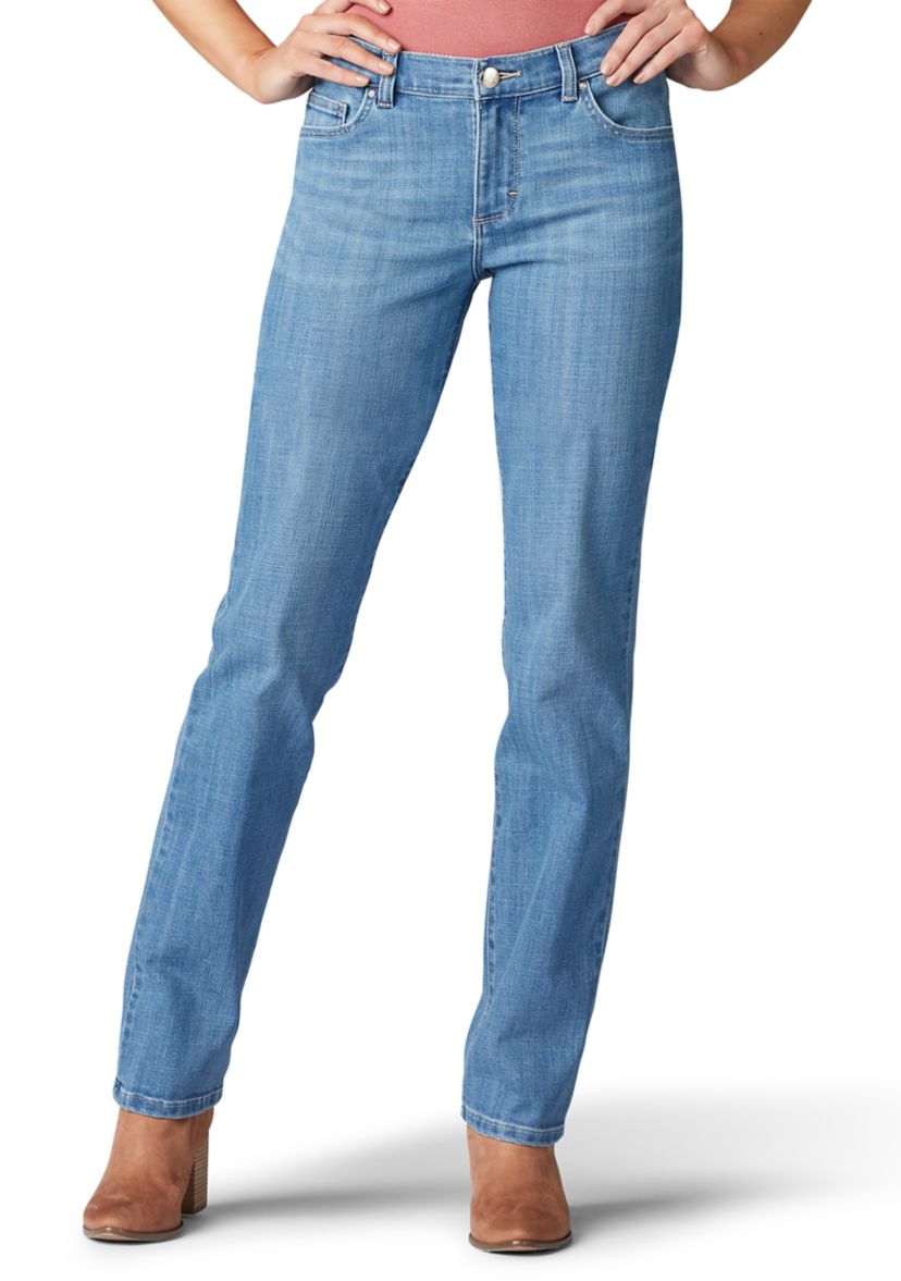 Womens Relaxed Fit Straight Leg Jeans