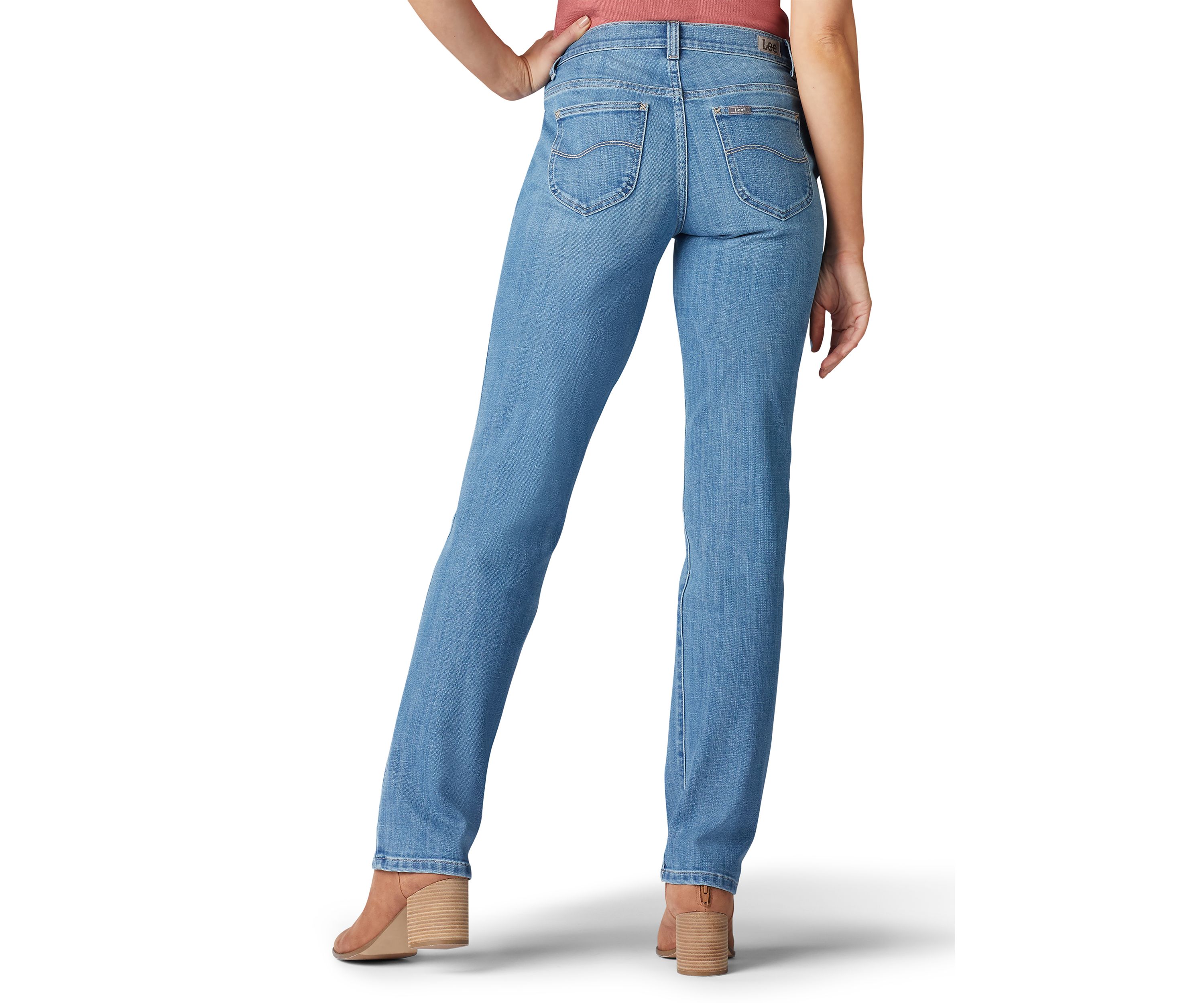 Womens Relaxed Fit Straight Leg Jeans