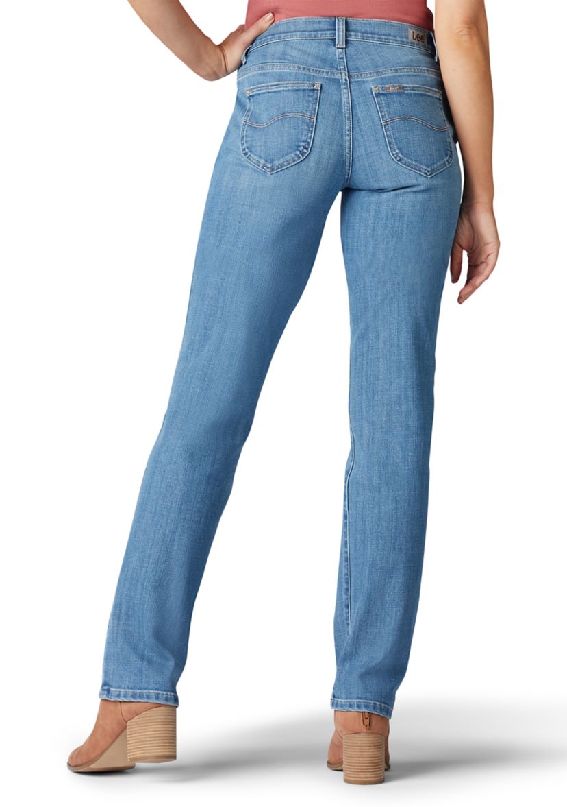 Womens Relaxed Fit Straight Leg Jeans