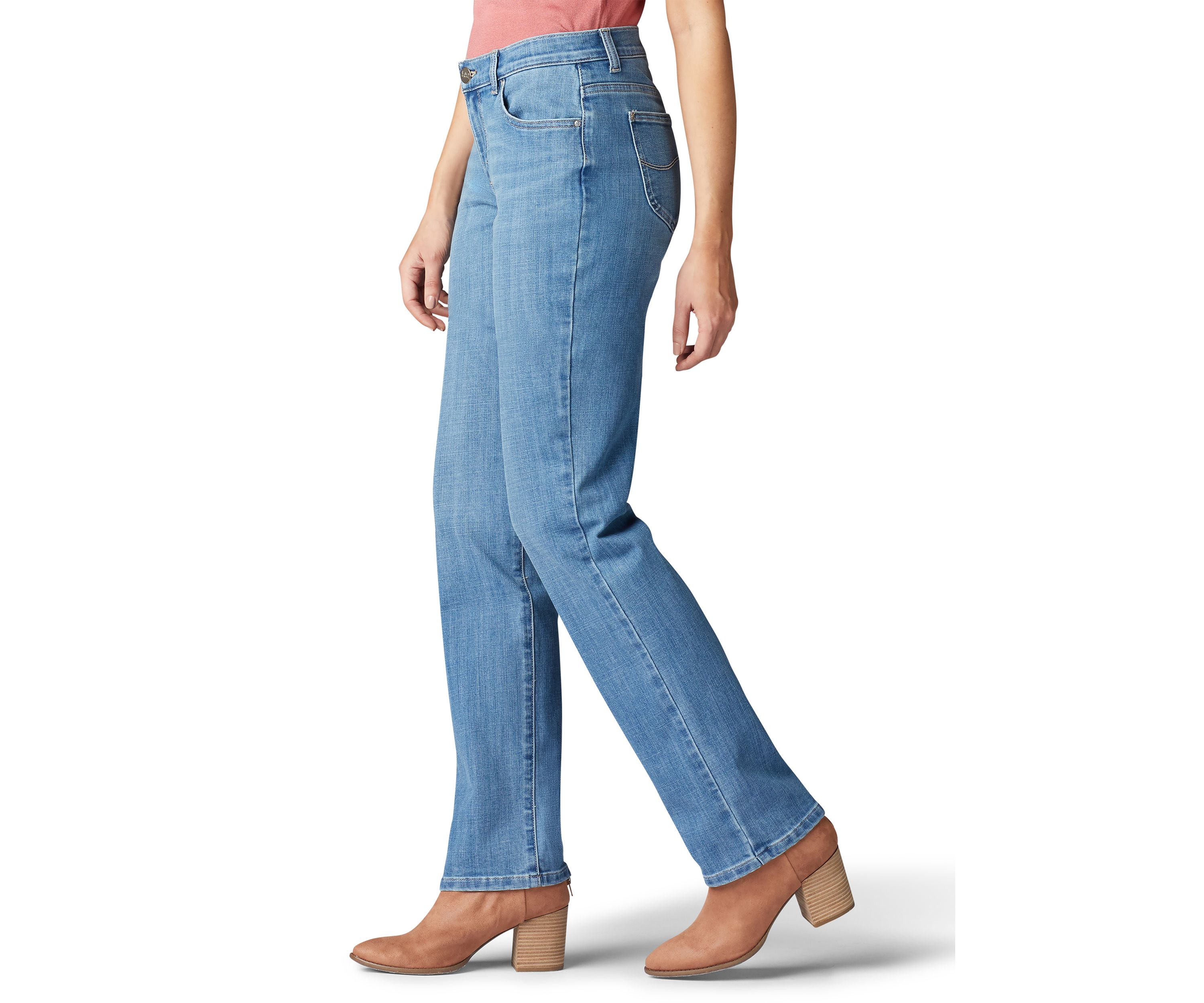 Womens Relaxed Fit Straight Leg Jeans