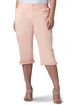 Lee Plus Size Flex To Go Cargo Skimmer Capris Belk
