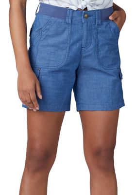 flex waist cargo shorts