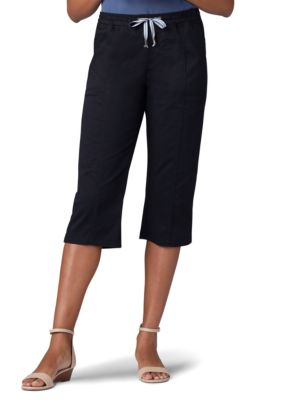 Lee Petite Flex To Go Pull On Drawstring Skimmer Capris Belk