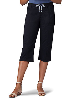 Lee Petite Flex To Go Pull On Drawstring Skimmer Capris Belk