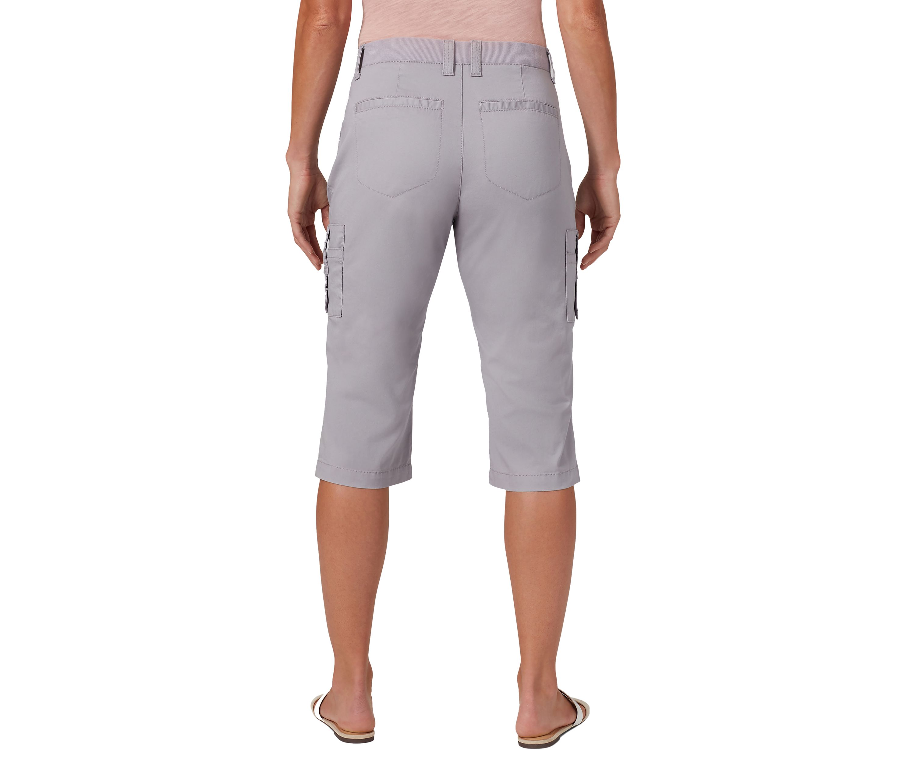 Petite Relaxed Fit Knit Waist Cargo Skimmers 