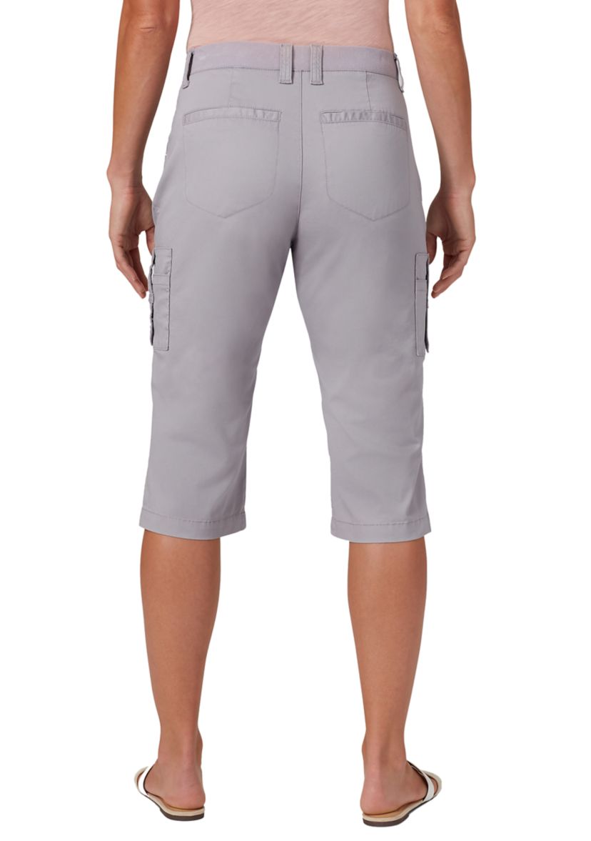 Petite Relaxed Fit Knit Waist Cargo Skimmers 