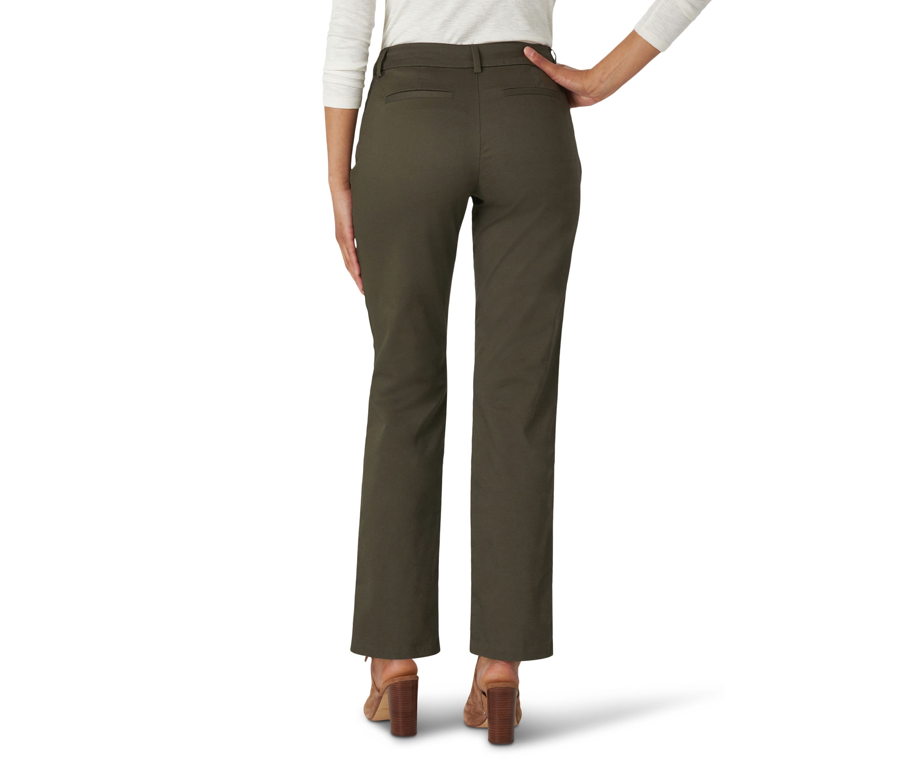 Womens Relaxed Fit Straight Leg Pants