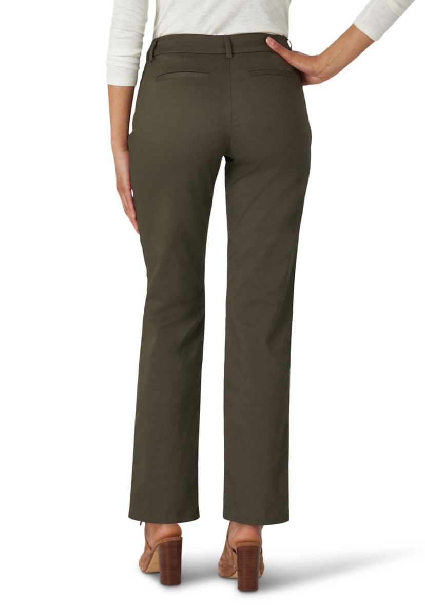 Womens Relaxed Fit Straight Leg Pants