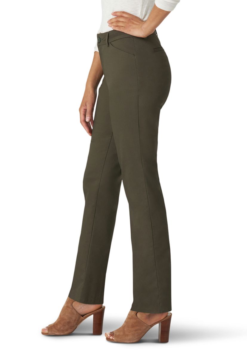 Womens Relaxed Fit Straight Leg Pants