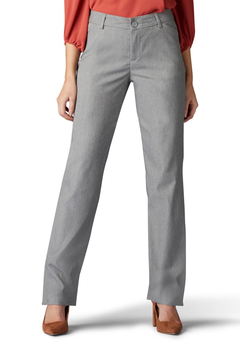 Womens Relaxed Fit Straight Leg Pants
