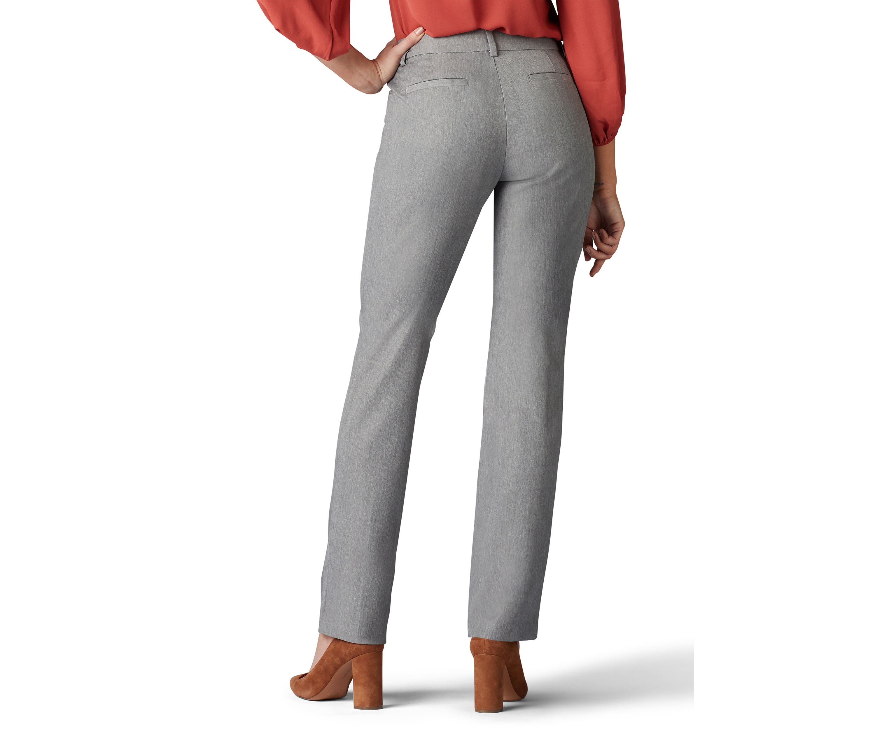 Womens Relaxed Fit Straight Leg Pants